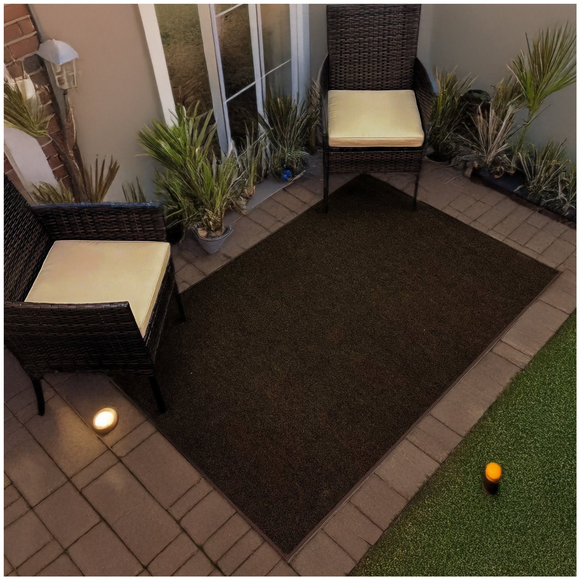 Ribbed Indoor-Outdoor Area Rug