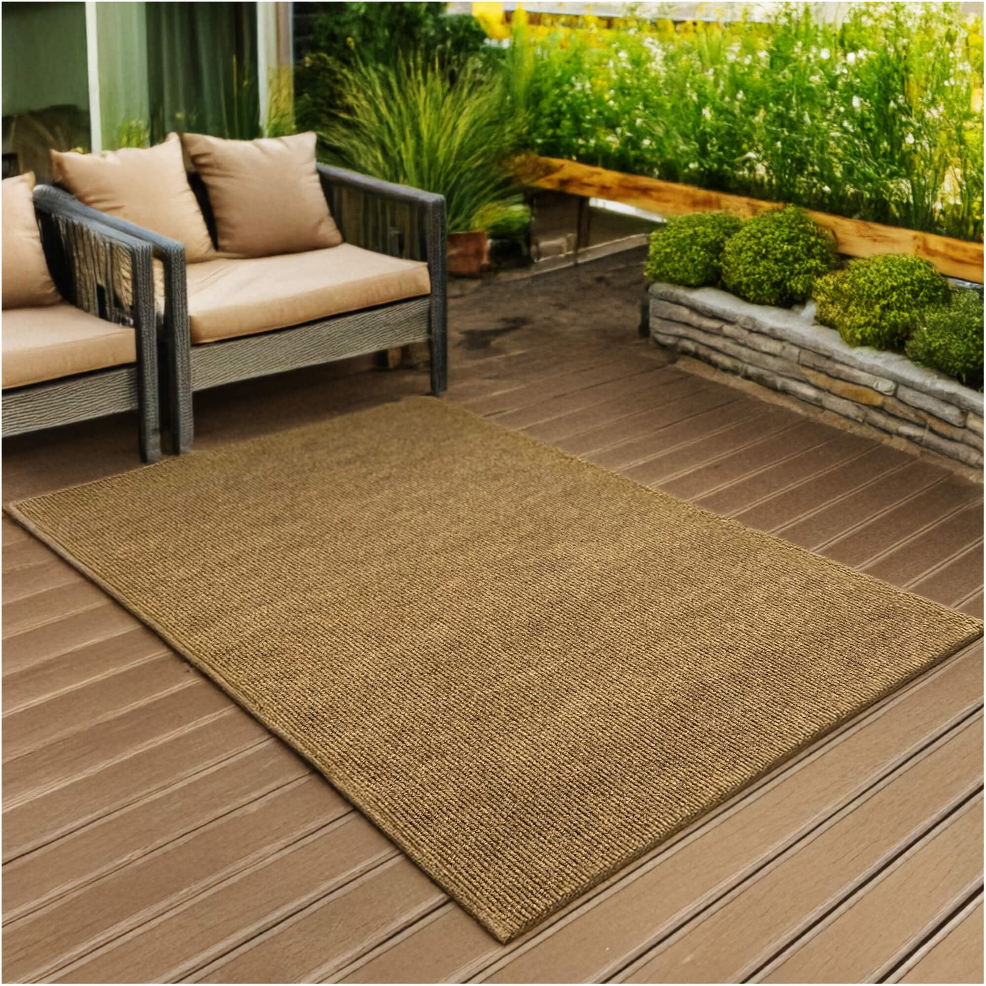 Summerstock Indoor/Outdoor Rug | Custom Size, Durable 1/4" Thick