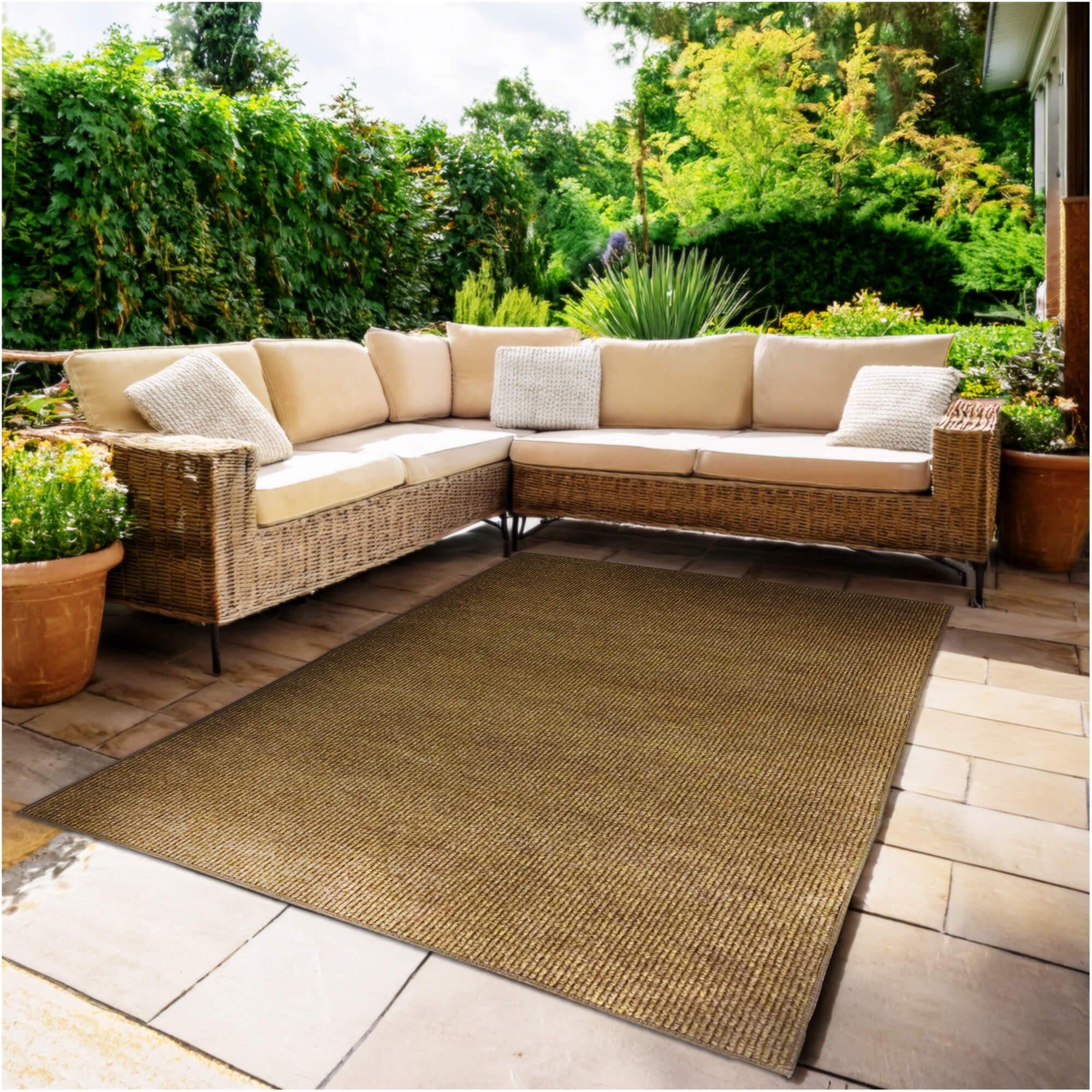 Summerstock Indoor/Outdoor Rug | Custom Size, Durable 1/4" Thick