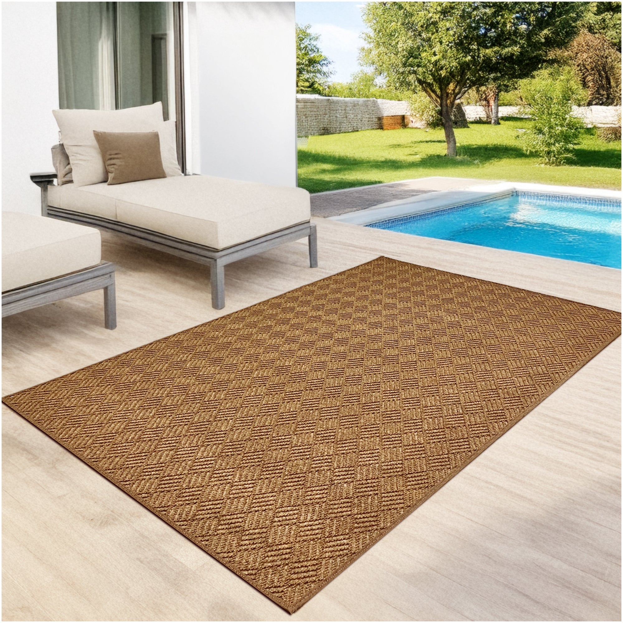 Dreamweaver Indoor/Outdoor Area Rug | Custom Size & Shape, 1/4" Thick