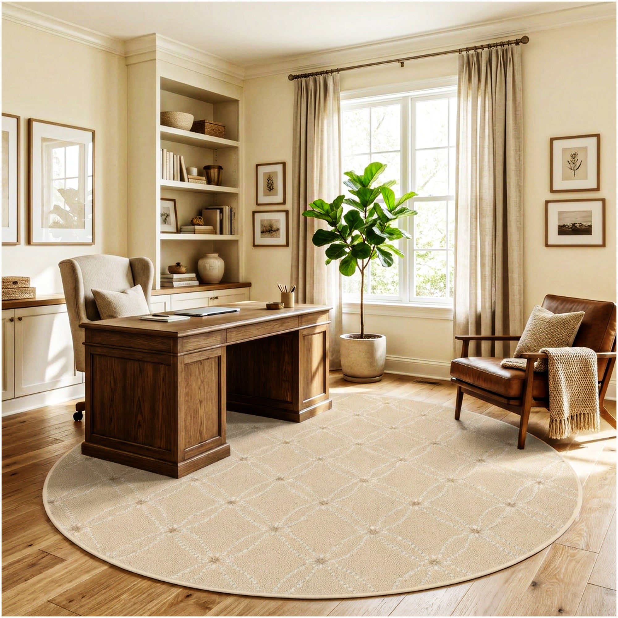 Milliken Charthouse Pattern Indoor Area Rug – 40 oz Cut Pile, Custom Sizes & Colors