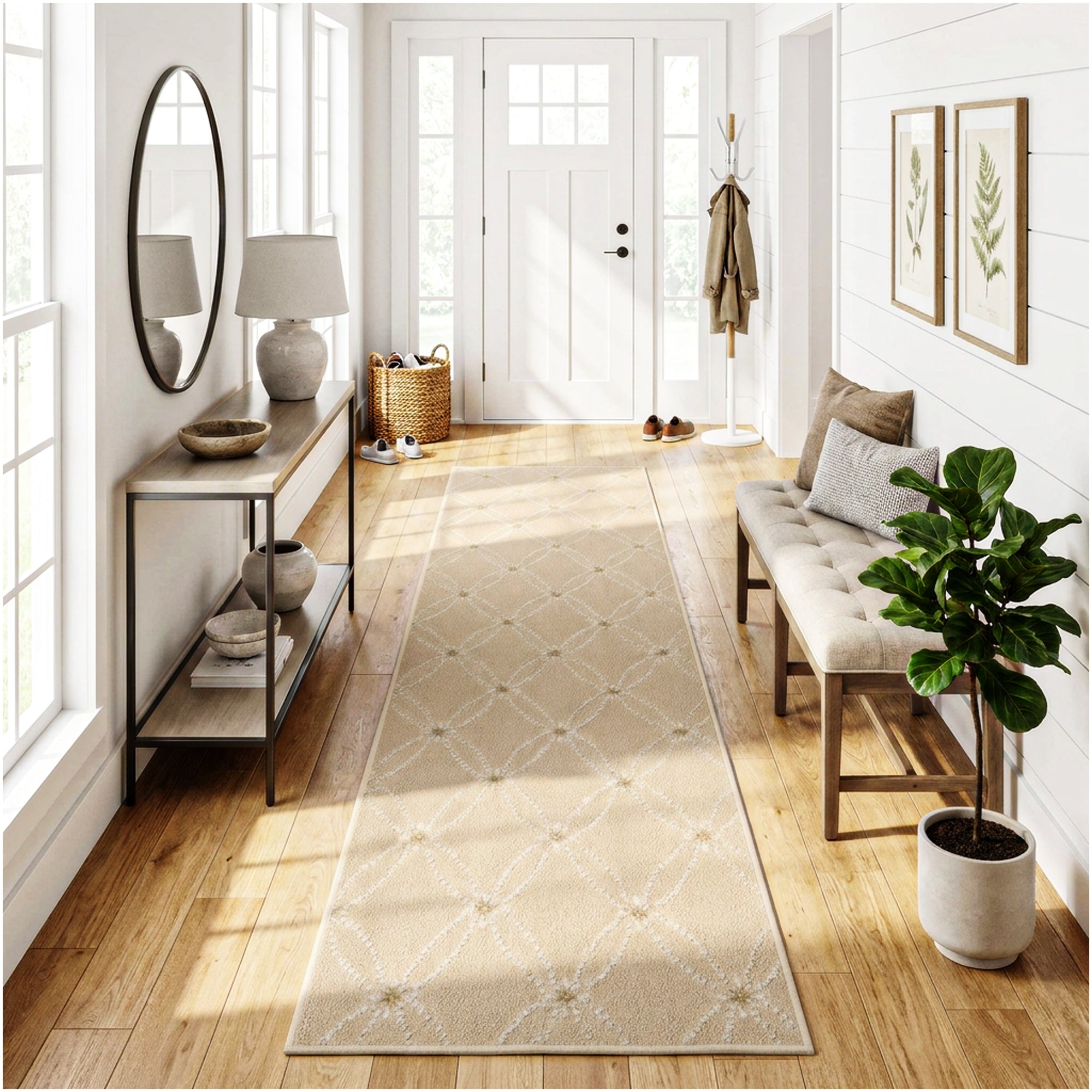 Milliken Charthouse Pattern Indoor Area Rug – 40 oz Cut Pile, Custom Sizes & Colors