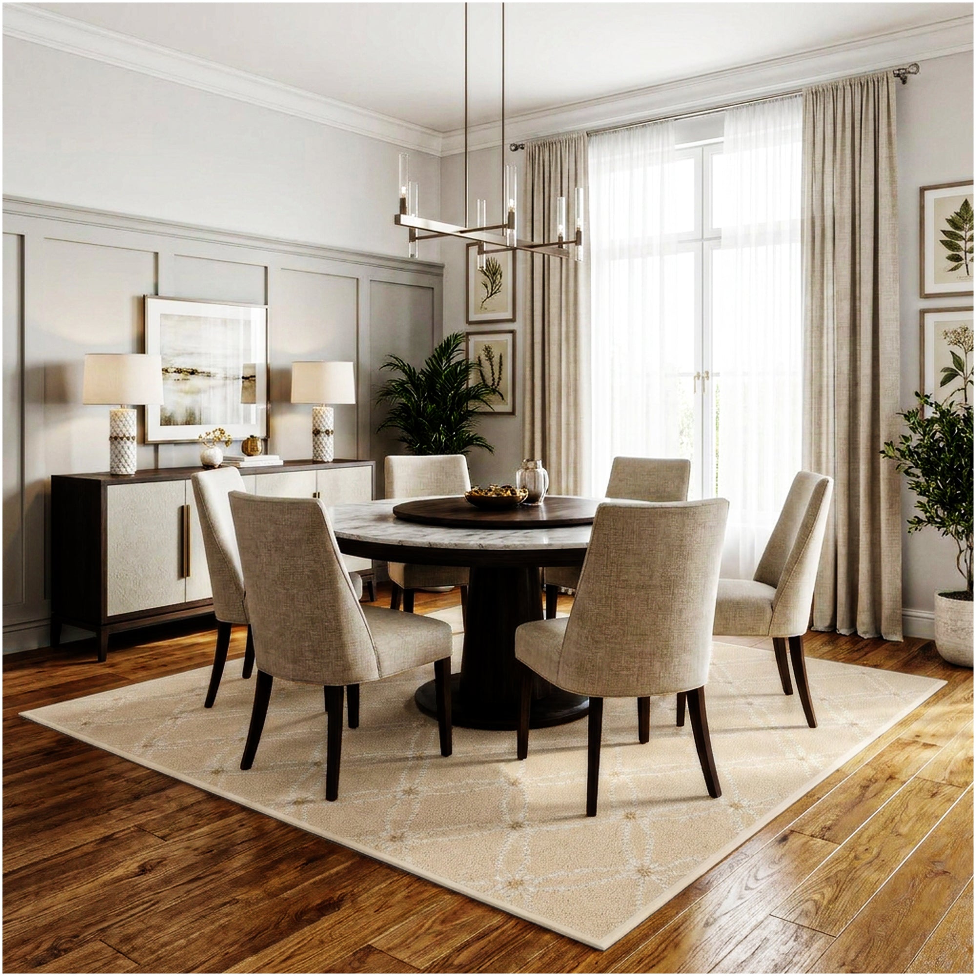 Milliken Charthouse Pattern Indoor Area Rug – 40 oz Cut Pile, Custom Sizes & Colors
