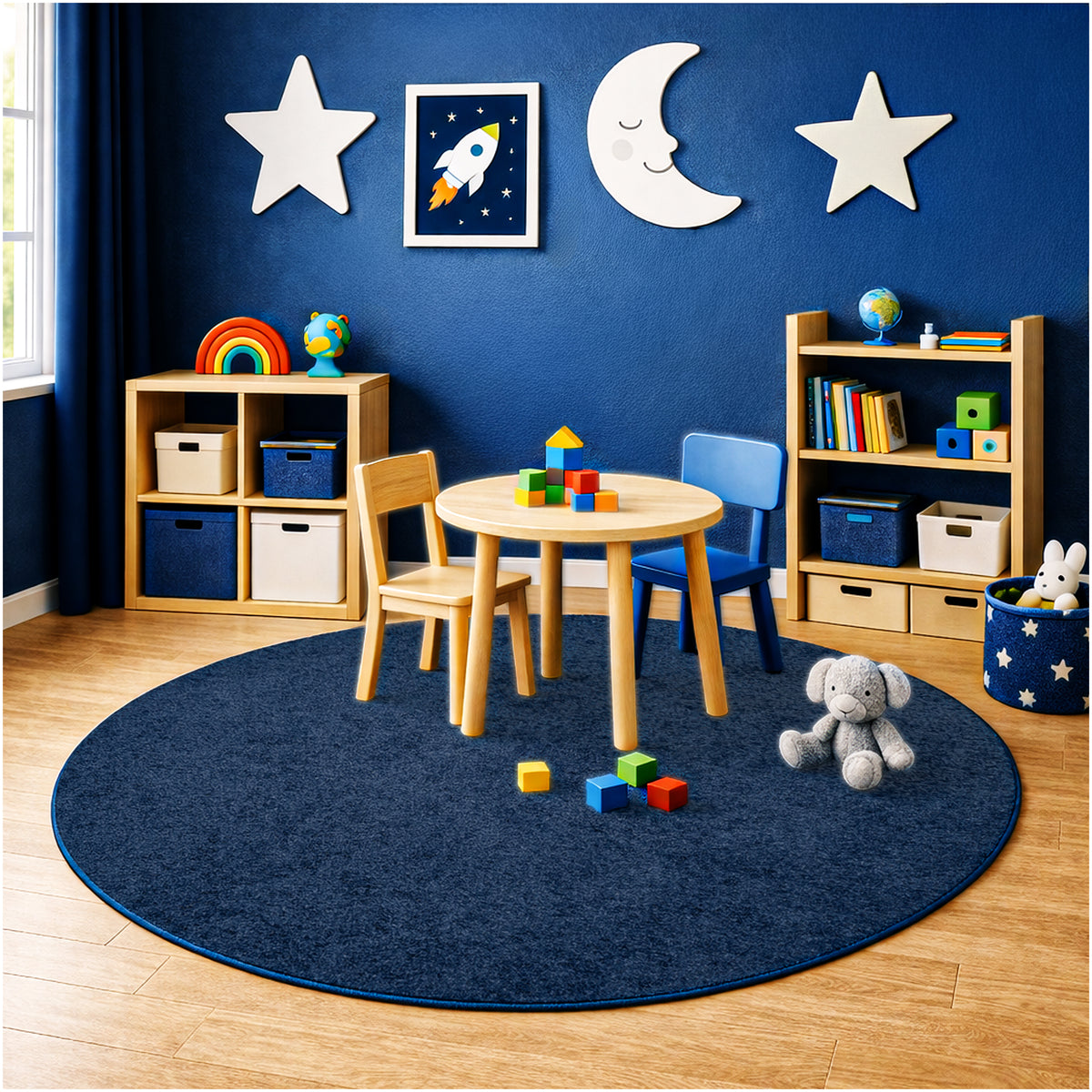 Kid Crossing Soft Area Rug – Colorful Collection, Custom Sizes Available