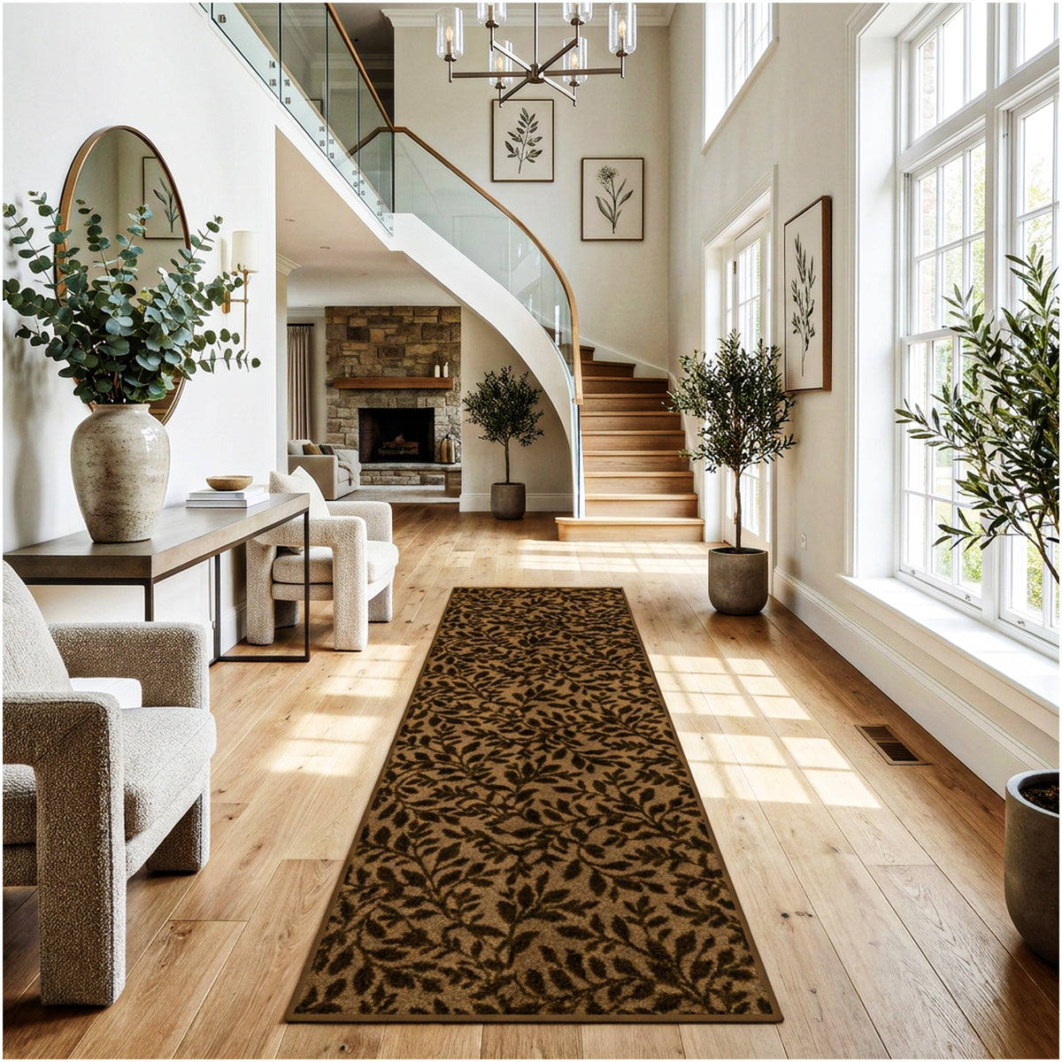 Milliken Hidden Trail Nature Pattern Indoor Area Rug – Custom Sizes