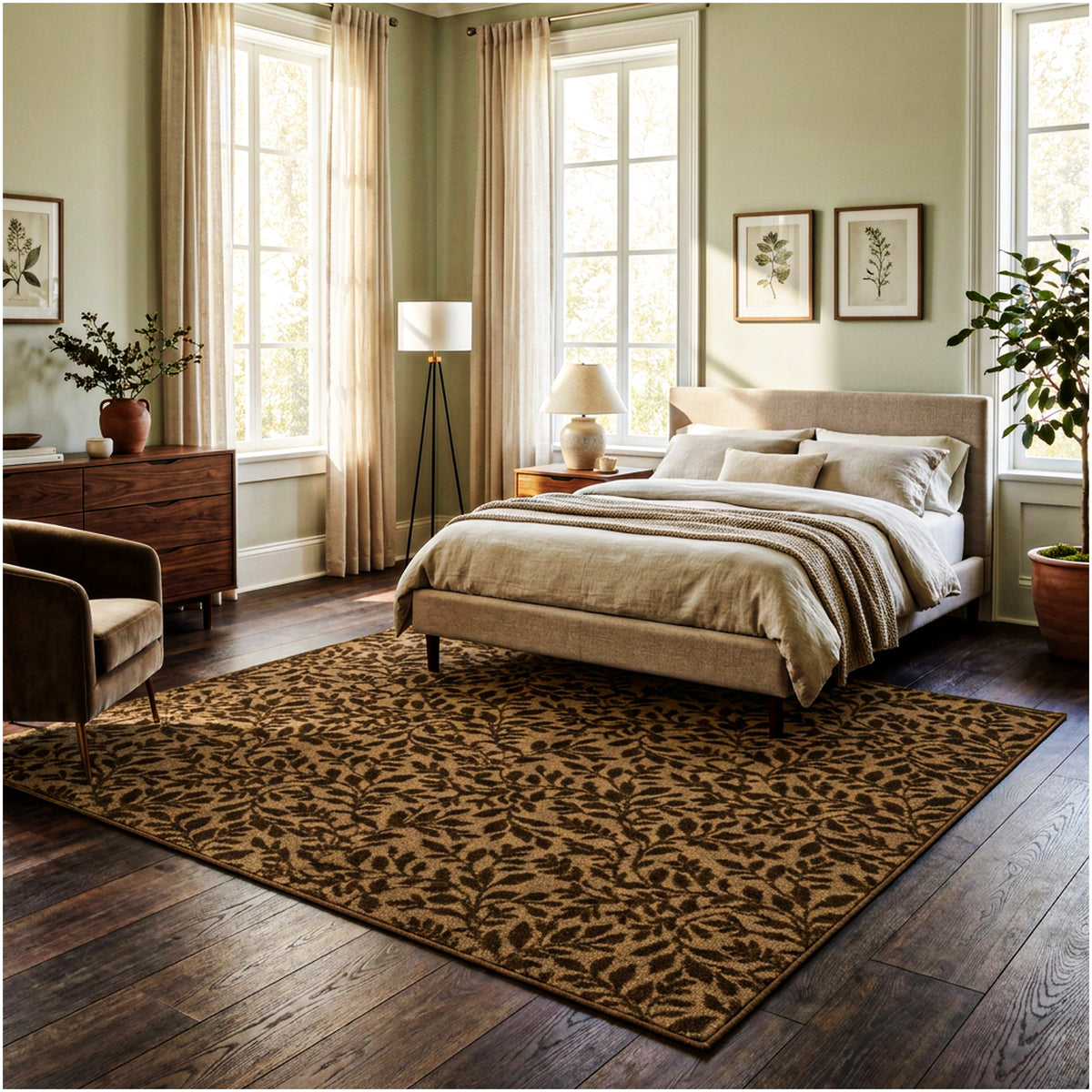 Milliken Hidden Trail Nature Pattern Indoor Area Rug – Custom Sizes