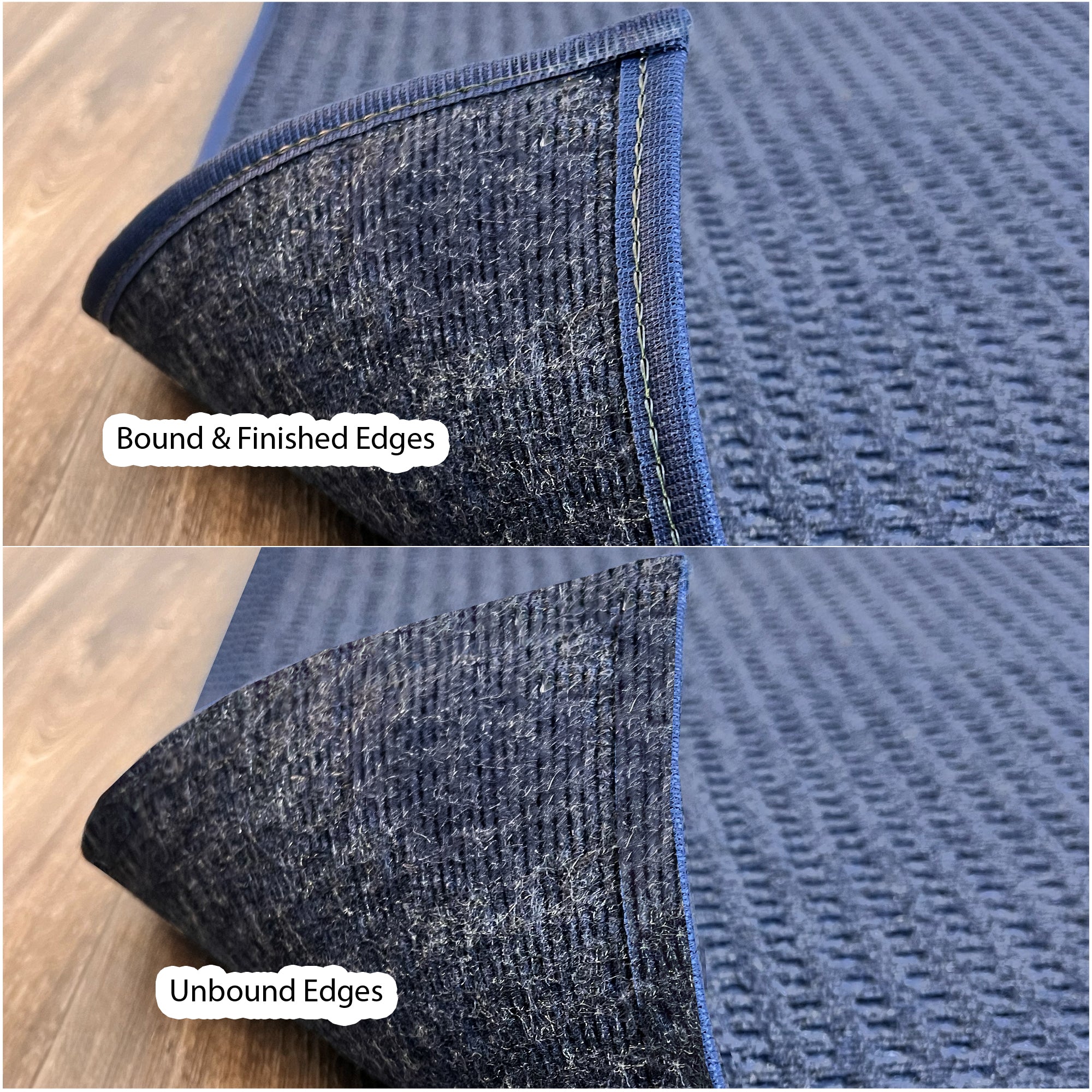 Interlace Waffle Pattern Indoor & Outdoor Rug – Eco-Friendly PET Fiber, Custom Sizes