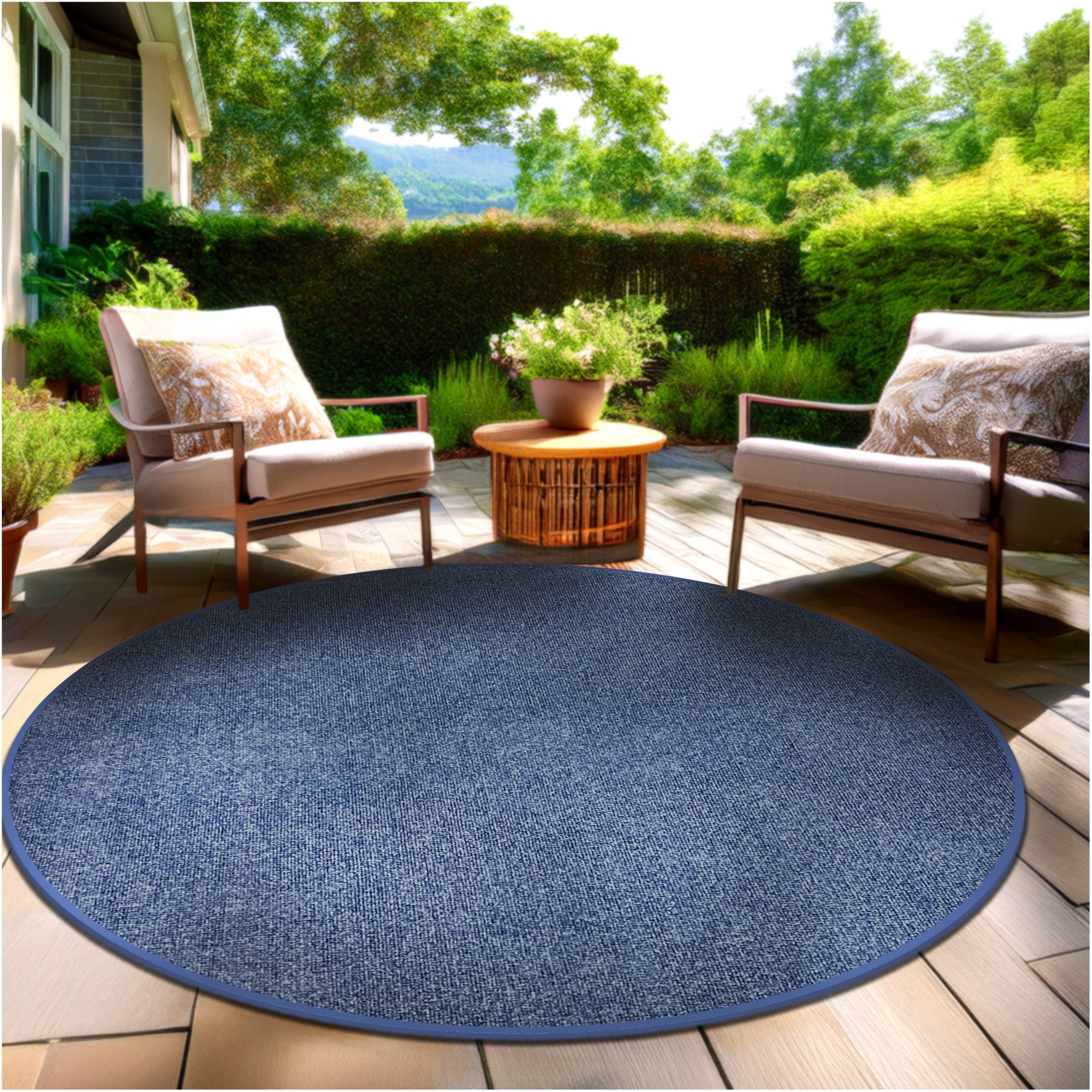 Roanoke Rib Indoor-Outdoor Area Rug in Custom Sizes - Sample