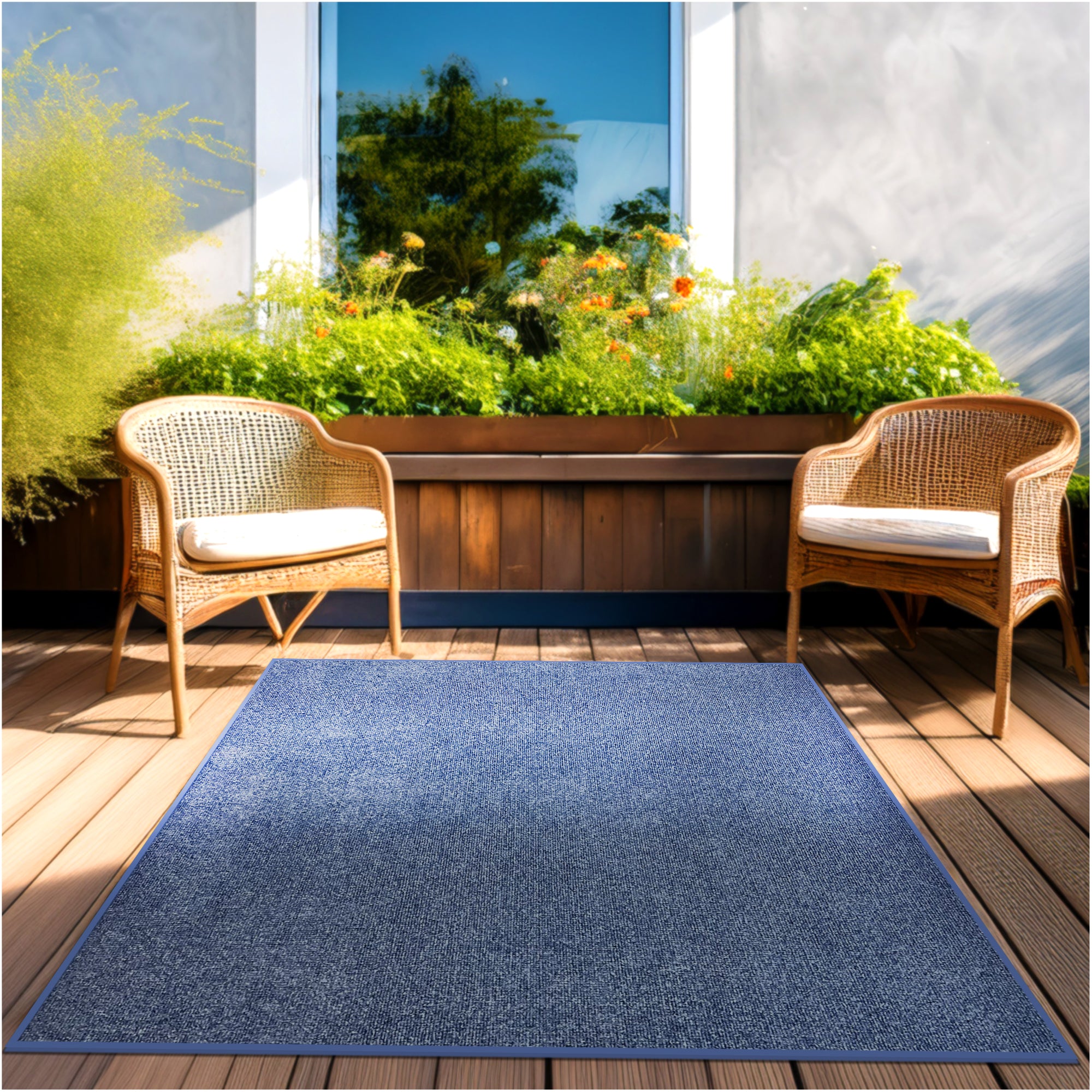 Roanoke Rib Indoor-Outdoor Area Rug in Custom Sizes - Sample