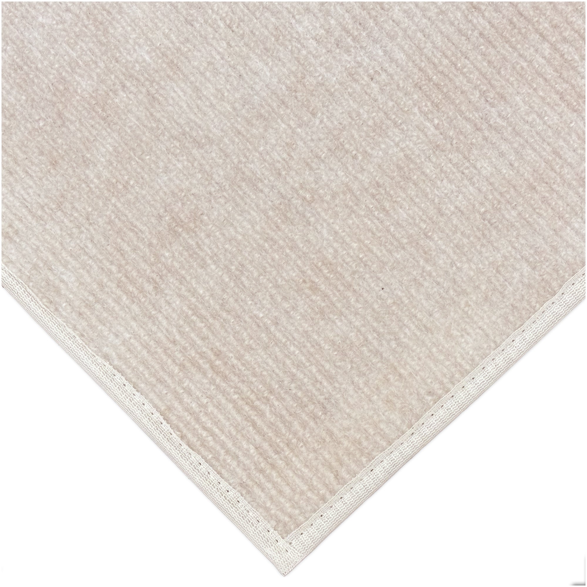 Off-White Ribbed Wedding Aisle Runner | Indoor/Outdoor Event Carpet Sample