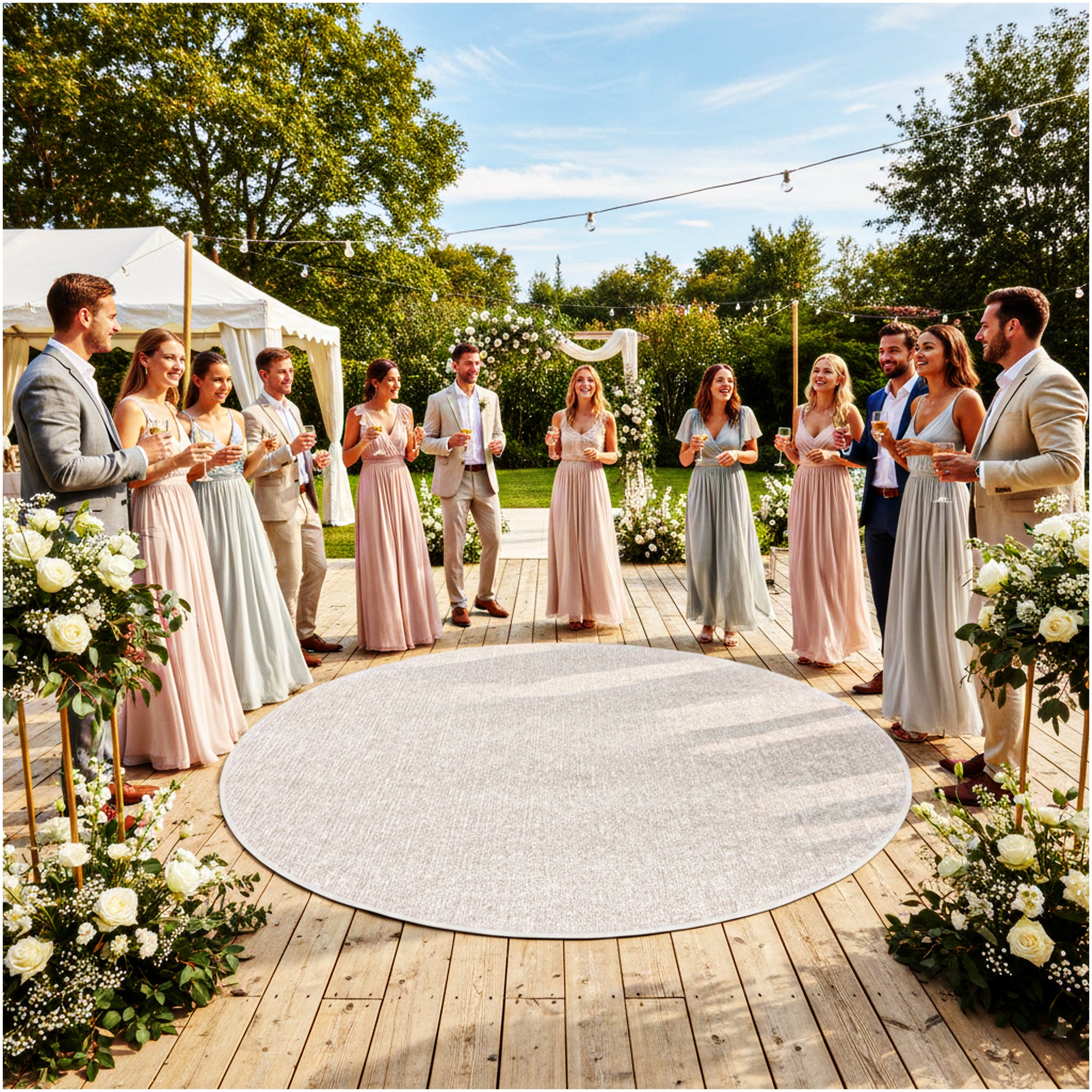 Wassaw Ribbed Indoor/Outdoor Area Rug – Lightweight PET Fiber, 6 Colors