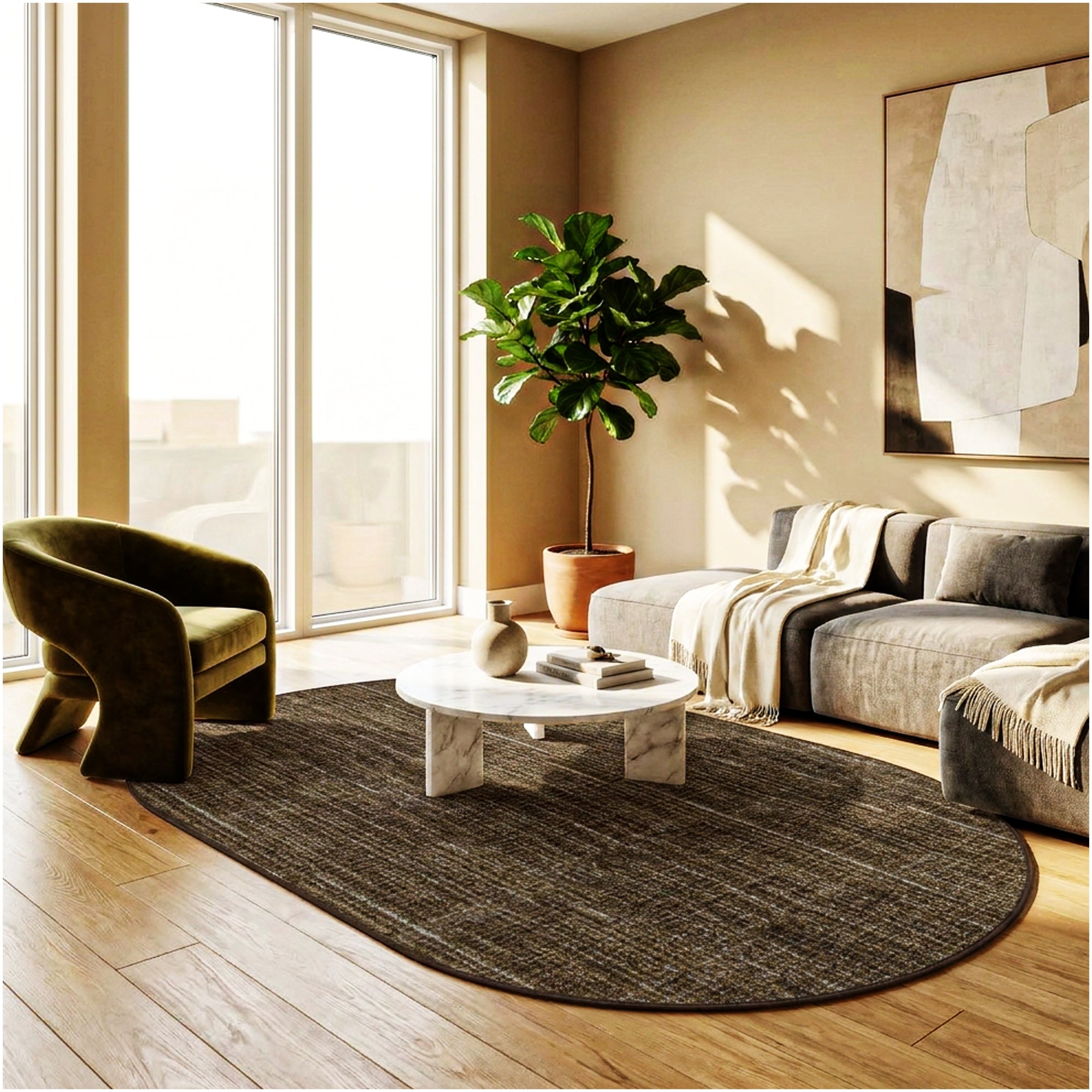 Milliken Stitches Indoor Area Rug – Standard Sizes & Color Options