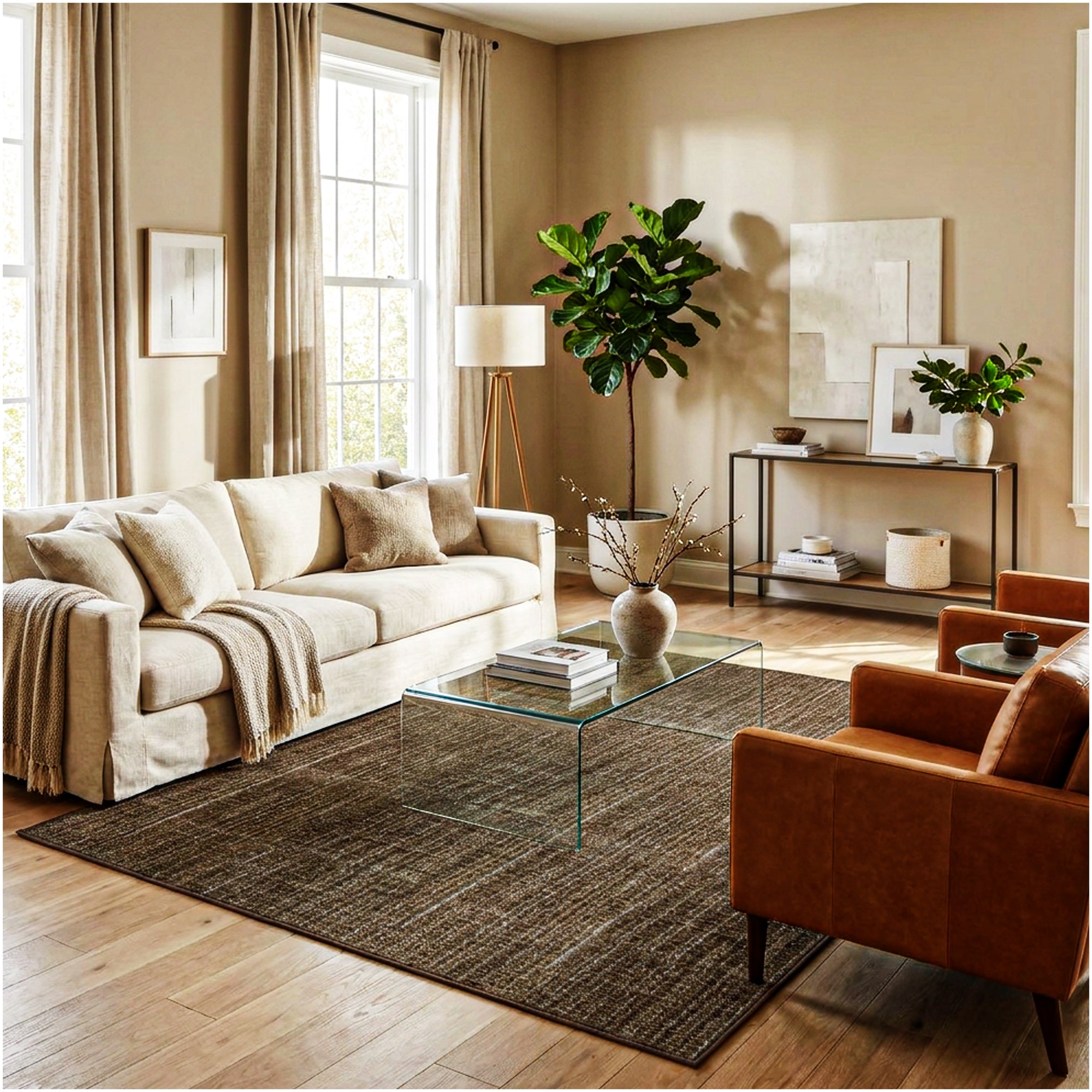 Milliken Stitches Indoor Area Rug – Standard Sizes & Color Options