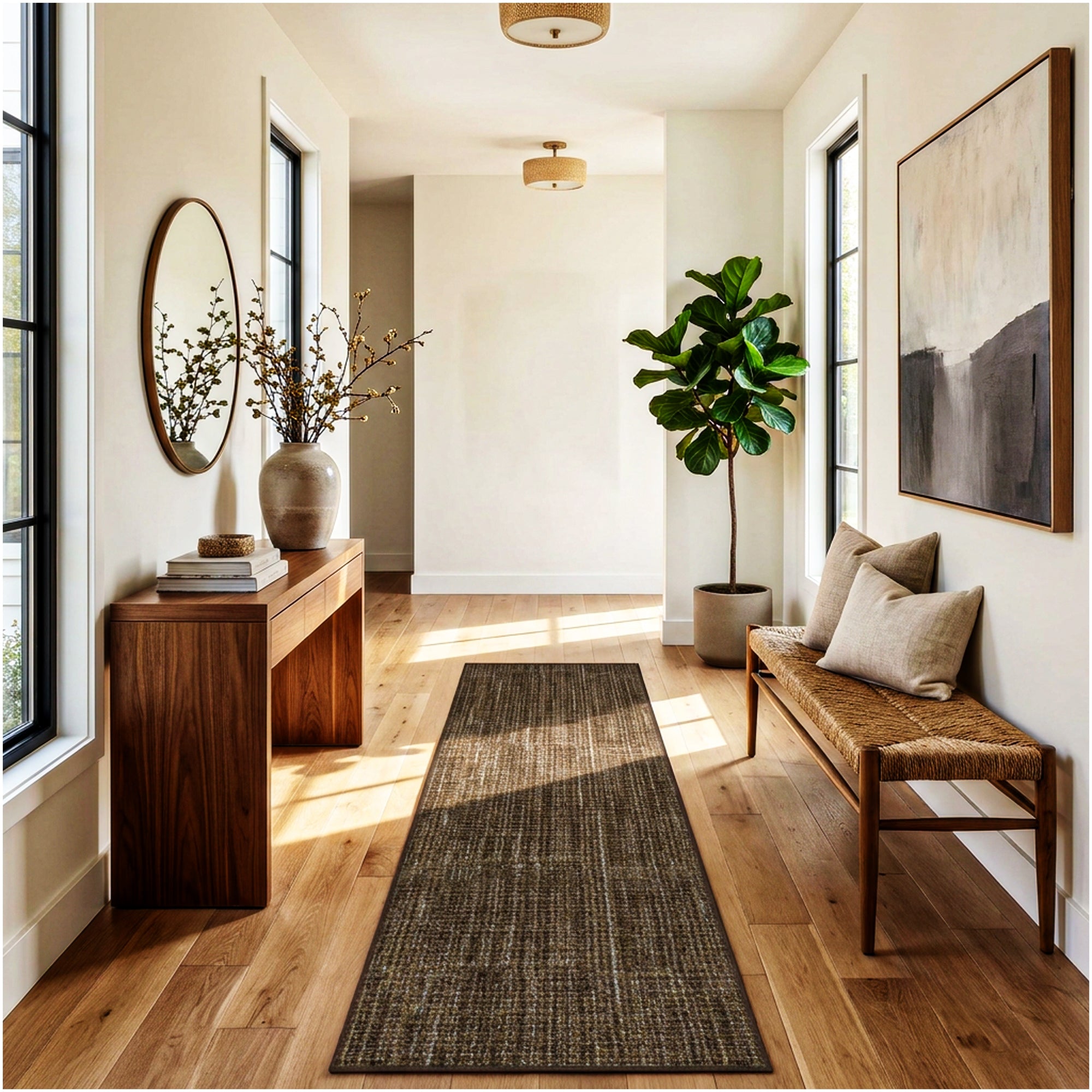 Milliken Stitches Indoor Area Rug – Standard Sizes & Color Options