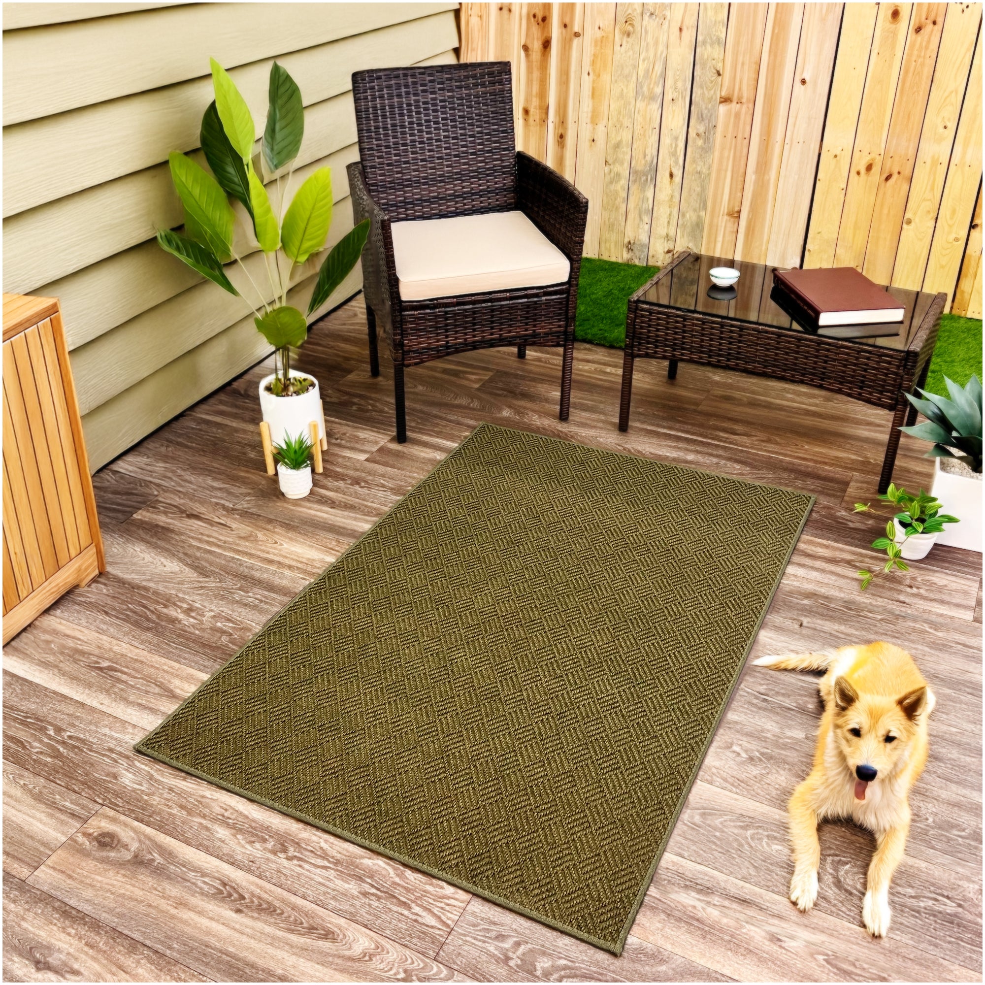 Dreamweaver Indoor/Outdoor Area Rug | Custom Size & Shape, 1/4" Thick