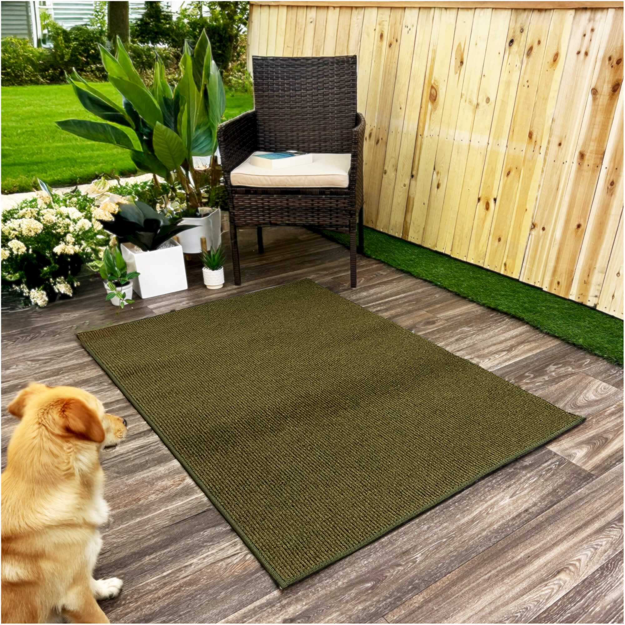 Summerstock Indoor/Outdoor Rug | Custom Size, Durable 1/4" Thick