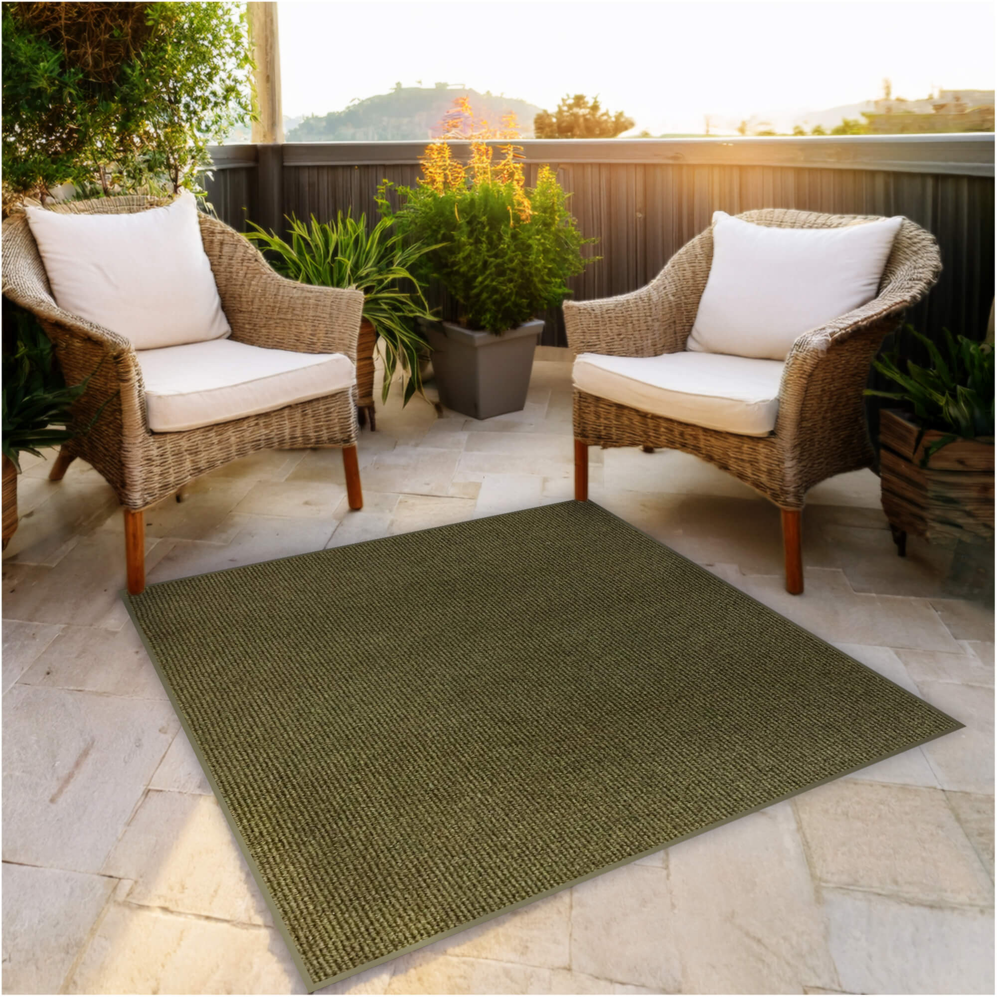 Summerstock Indoor/Outdoor Rug | Custom Size, Durable 1/4" Thick
