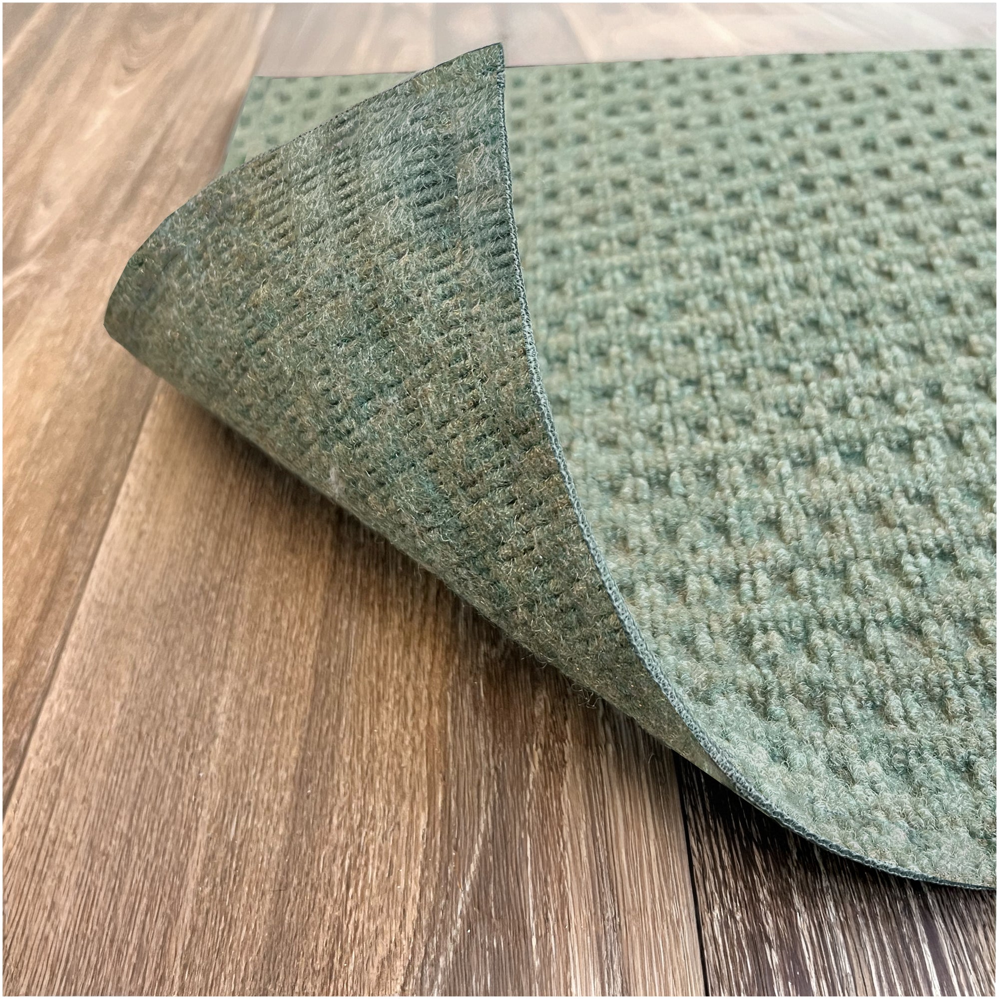 Interlace Waffle Pattern Indoor & Outdoor Rug – Eco-Friendly PET Fiber, Custom Sizes