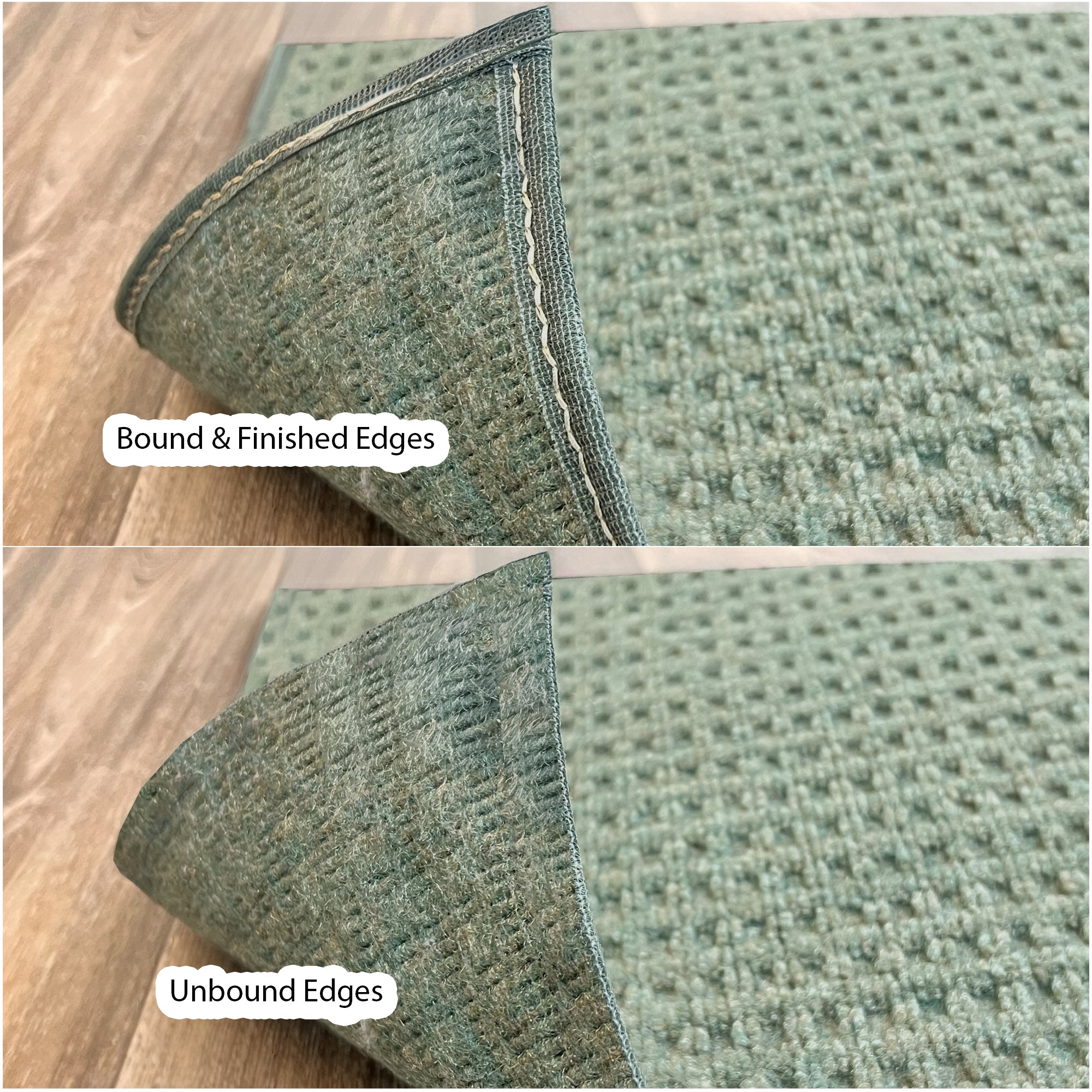 Interlace Waffle Pattern Indoor & Outdoor Rug – Eco-Friendly PET Fiber, Custom Sizes