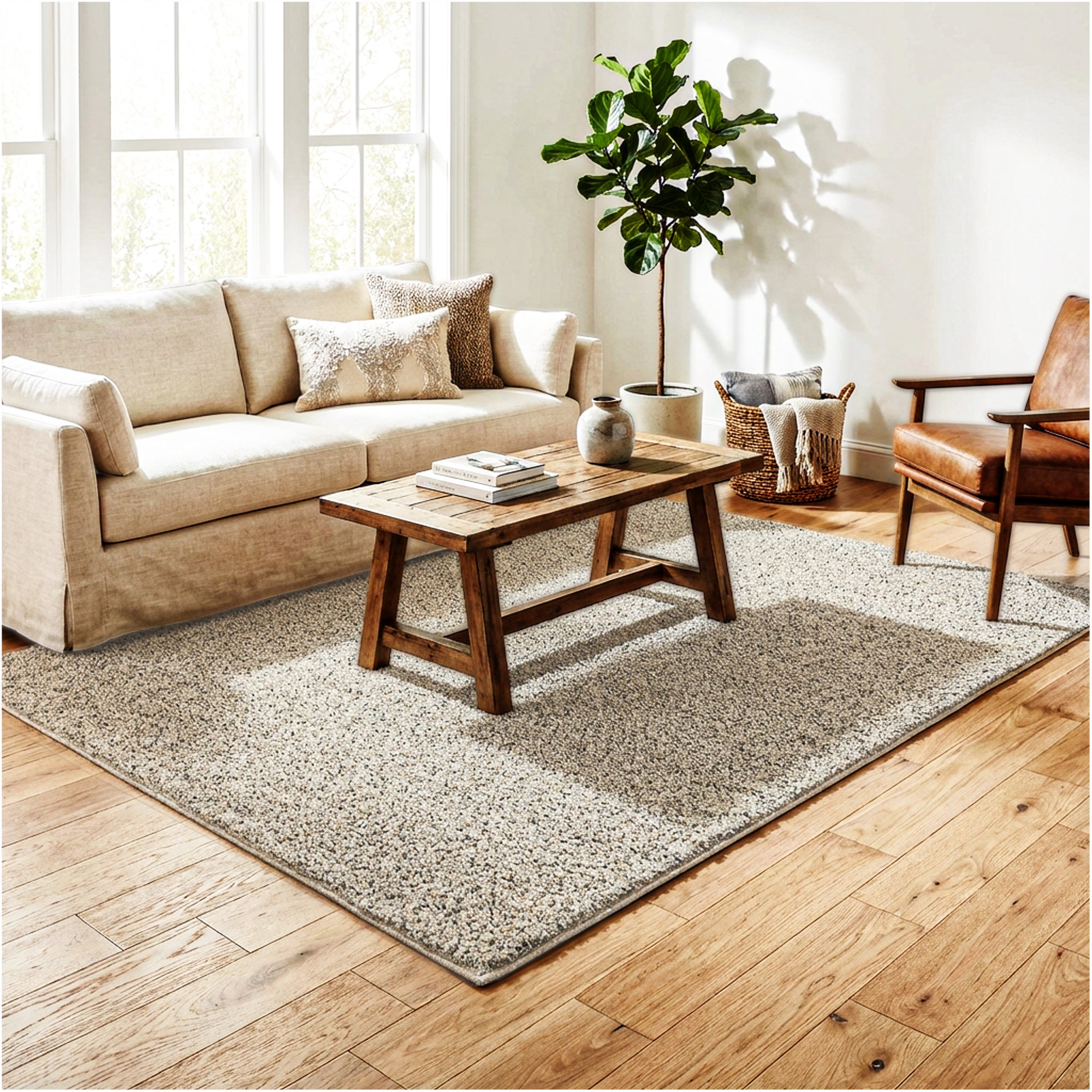 Toast of the Town Plush Frieze Area Rug