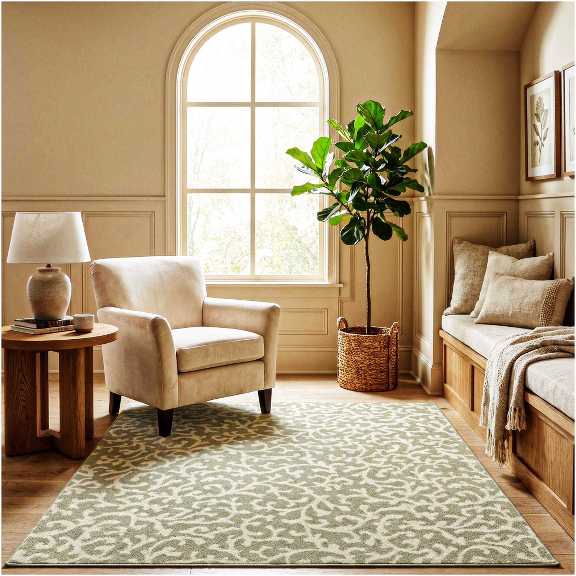 Milliken Coral Springs Indoor Area Rug | Standard Sizes & Color Options