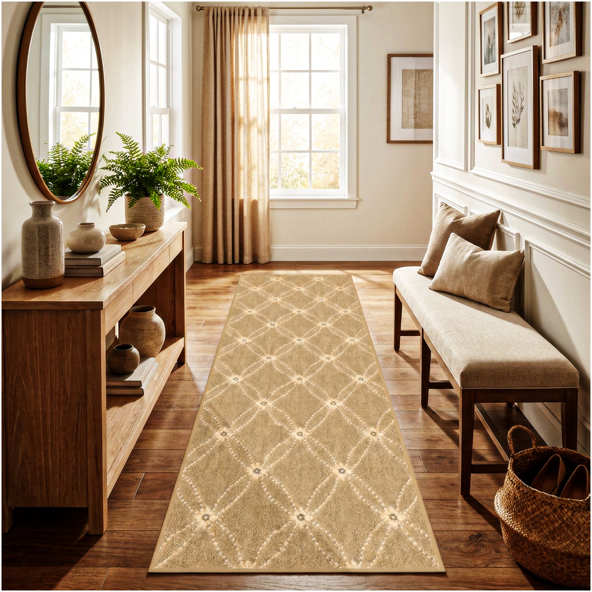Milliken Charthouse Pattern Indoor Area Rug – 40 oz Cut Pile, Custom Sizes & Colors