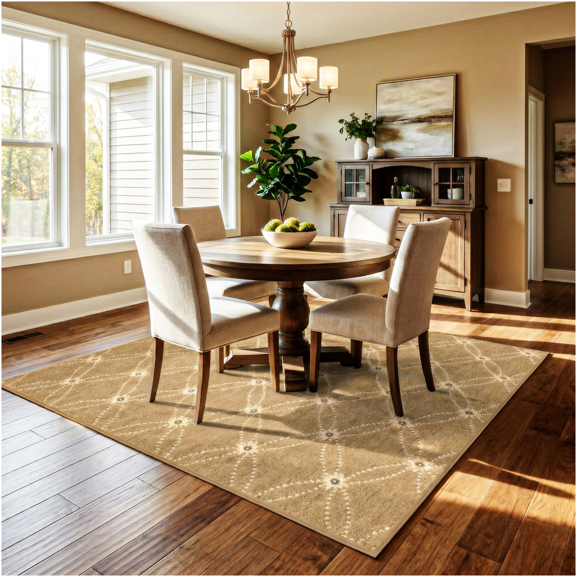 Milliken Charthouse Pattern Indoor Area Rug – 40 oz Cut Pile, Custom Sizes & Colors