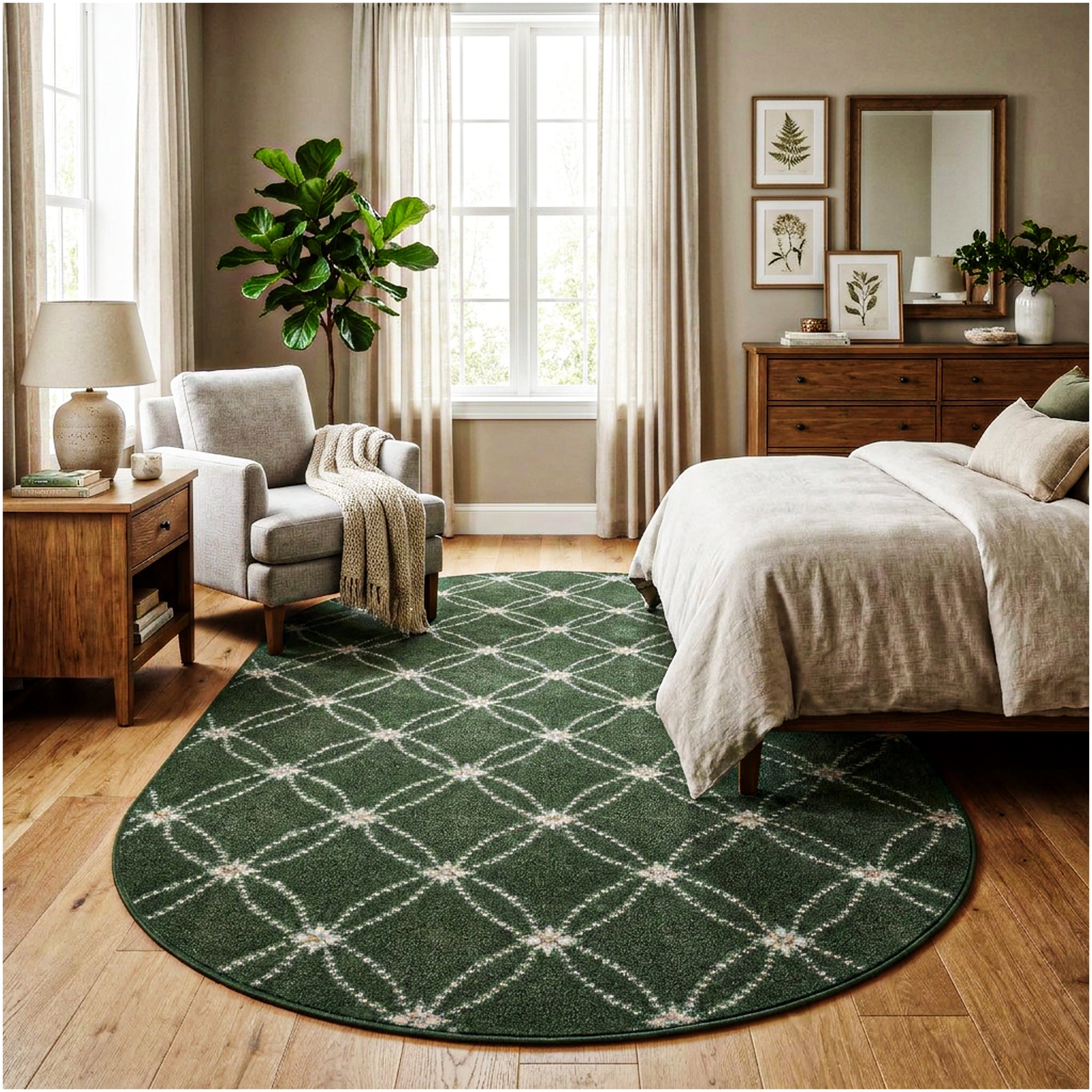 Milliken Charthouse Pattern Indoor Area Rug – 40 oz Cut Pile, Custom Sizes & Colors