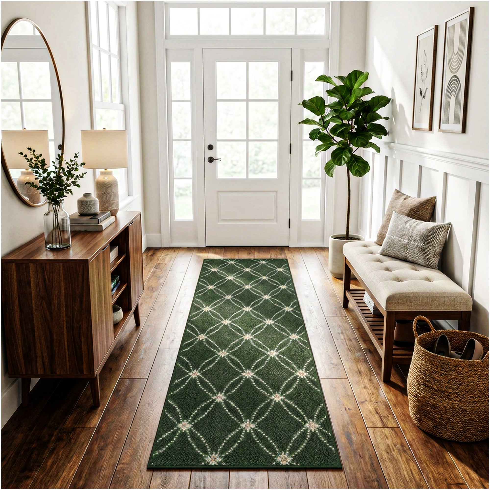 Milliken Charthouse Pattern Indoor Area Rug – 40 oz Cut Pile, Custom Sizes & Colors