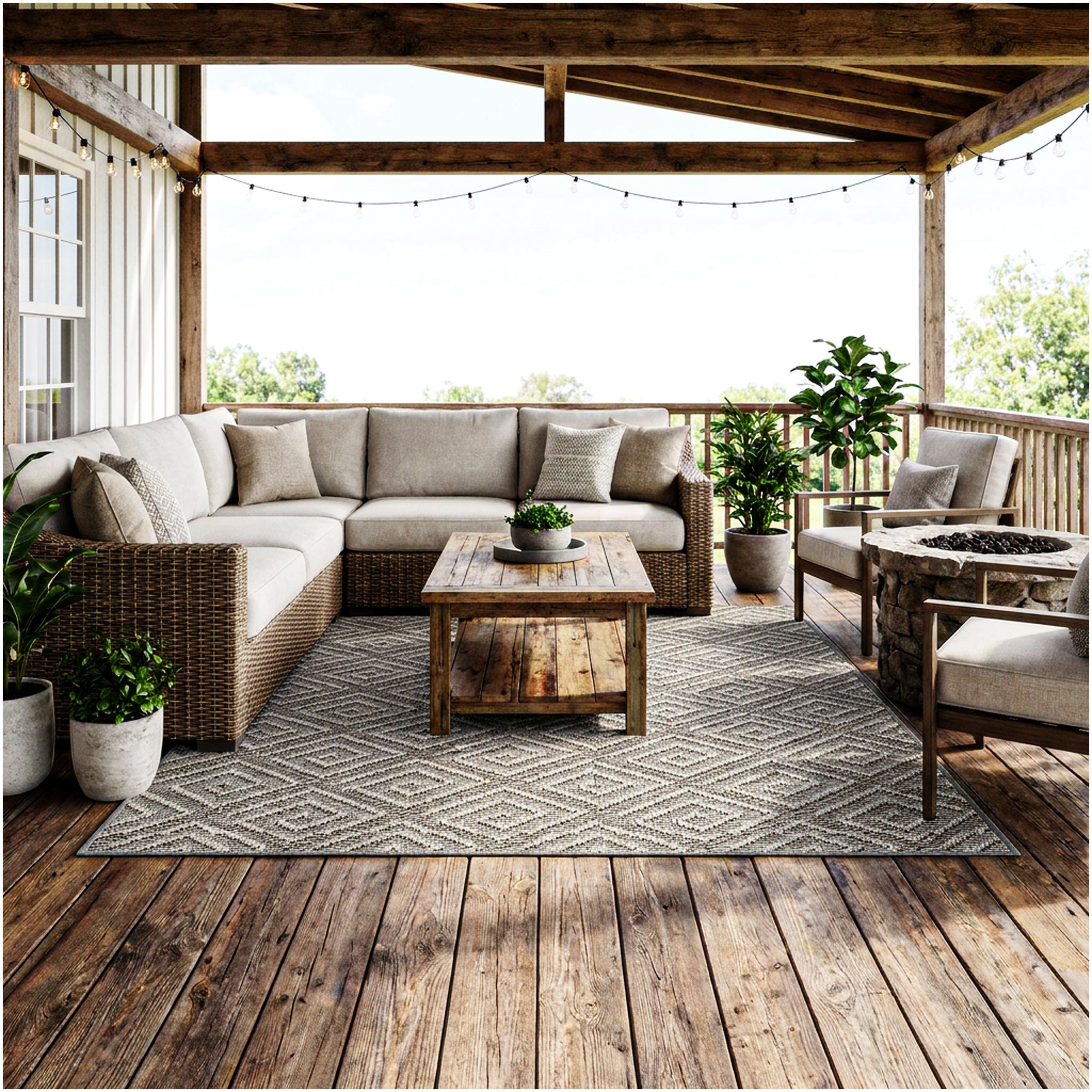 Curacao Custom Cut Indoor & Outdoor Area Rug – Custom Sizes