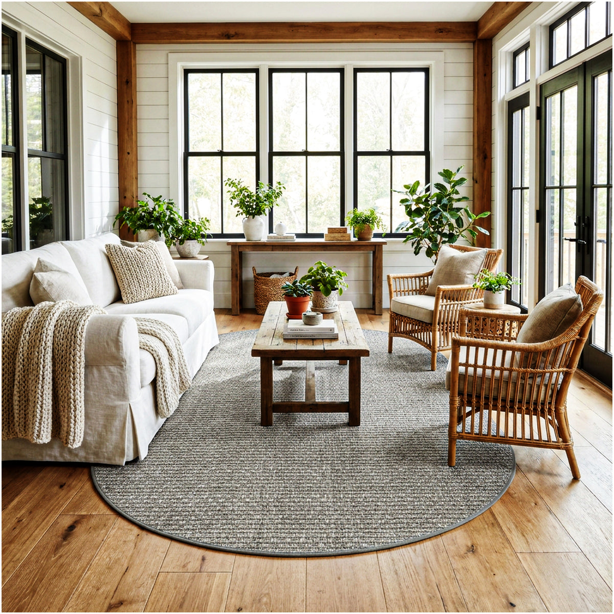 Dominica Indoor Outdoor Area Rug – Custom Size Patio Rug