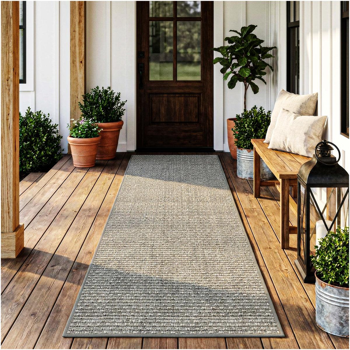 Dominica Indoor Outdoor Area Rug – Custom Size Patio Rug