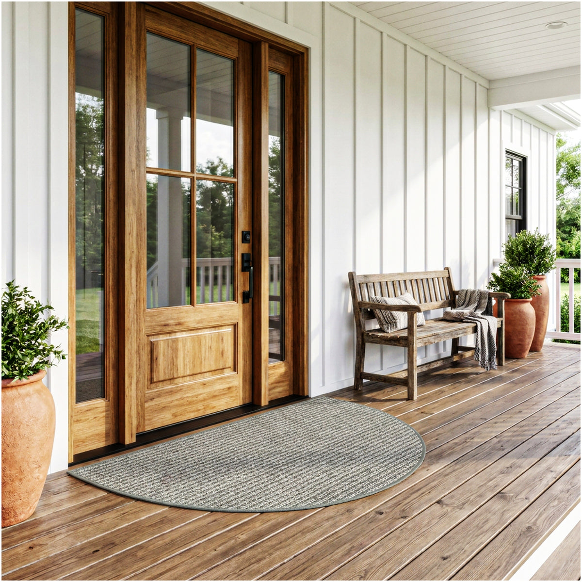 Dominica Indoor Outdoor Area Rug – Custom Size Patio Rug