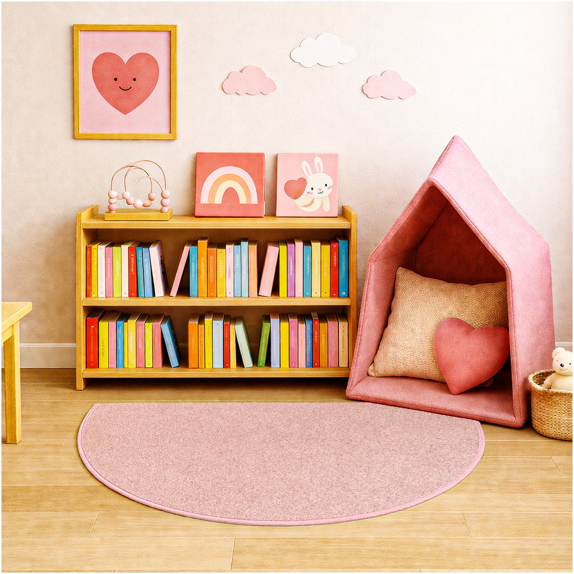 Kid Crossing Soft Area Rug – Colorful Collection, Custom Sizes Available