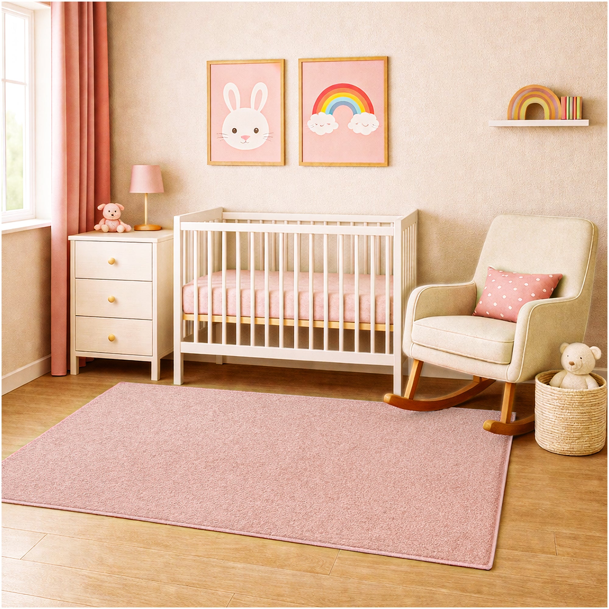 Kid Crossing Soft Area Rug – Colorful Collection, Custom Sizes Available