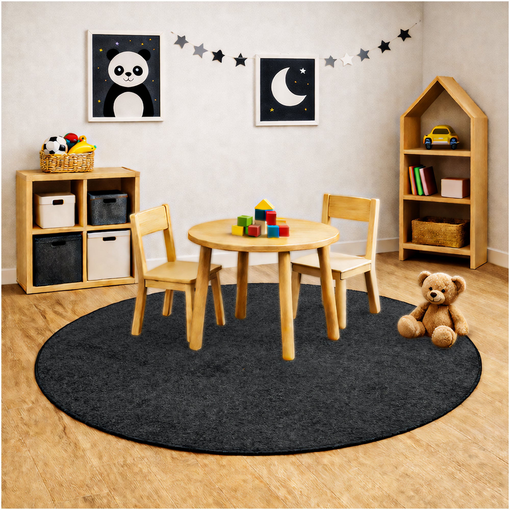 Kid Crossing Soft Area Rug – Colorful Collection, Custom Sizes Available