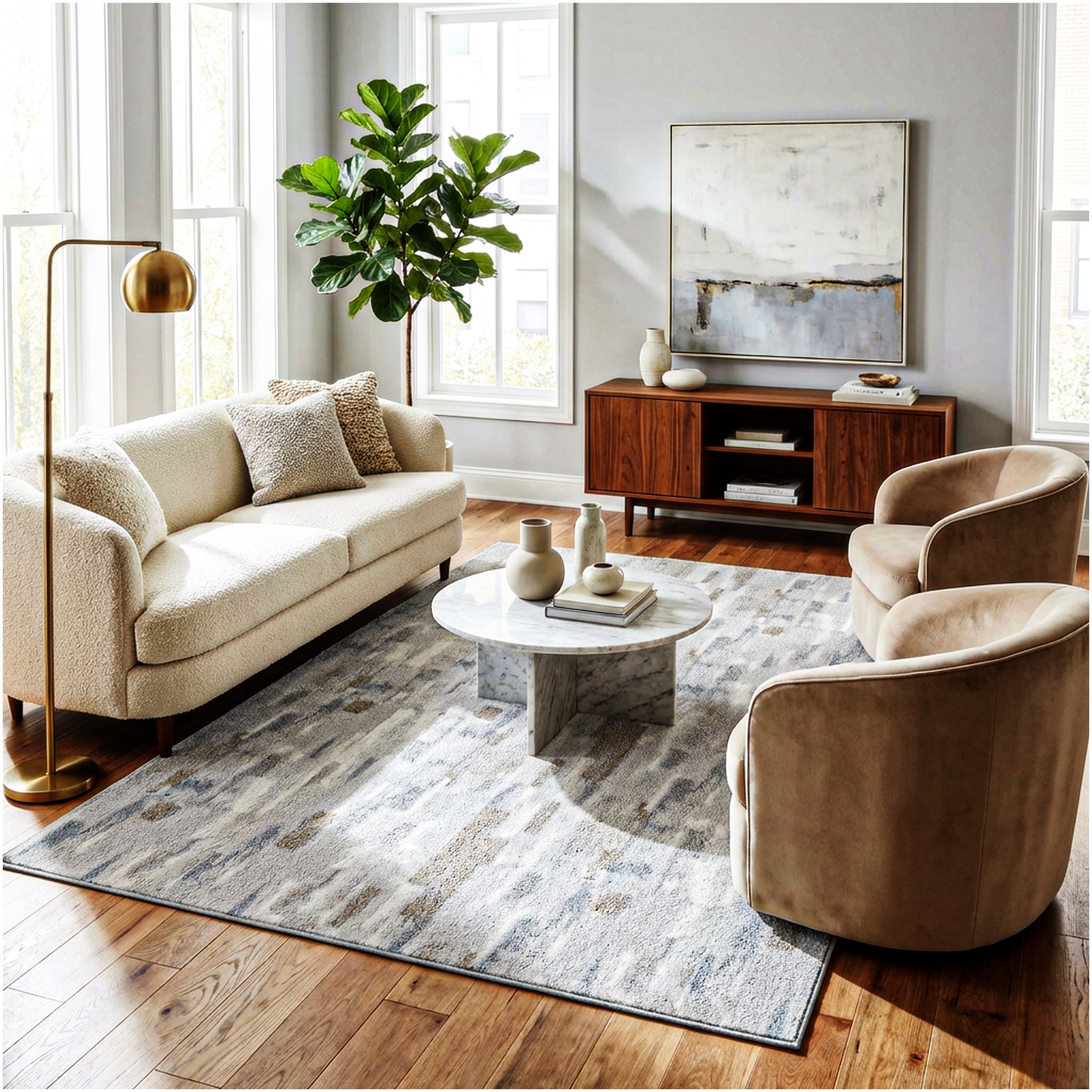 Milliken Cantera Indoor Area Rug | Standard Sizes & Color Options
