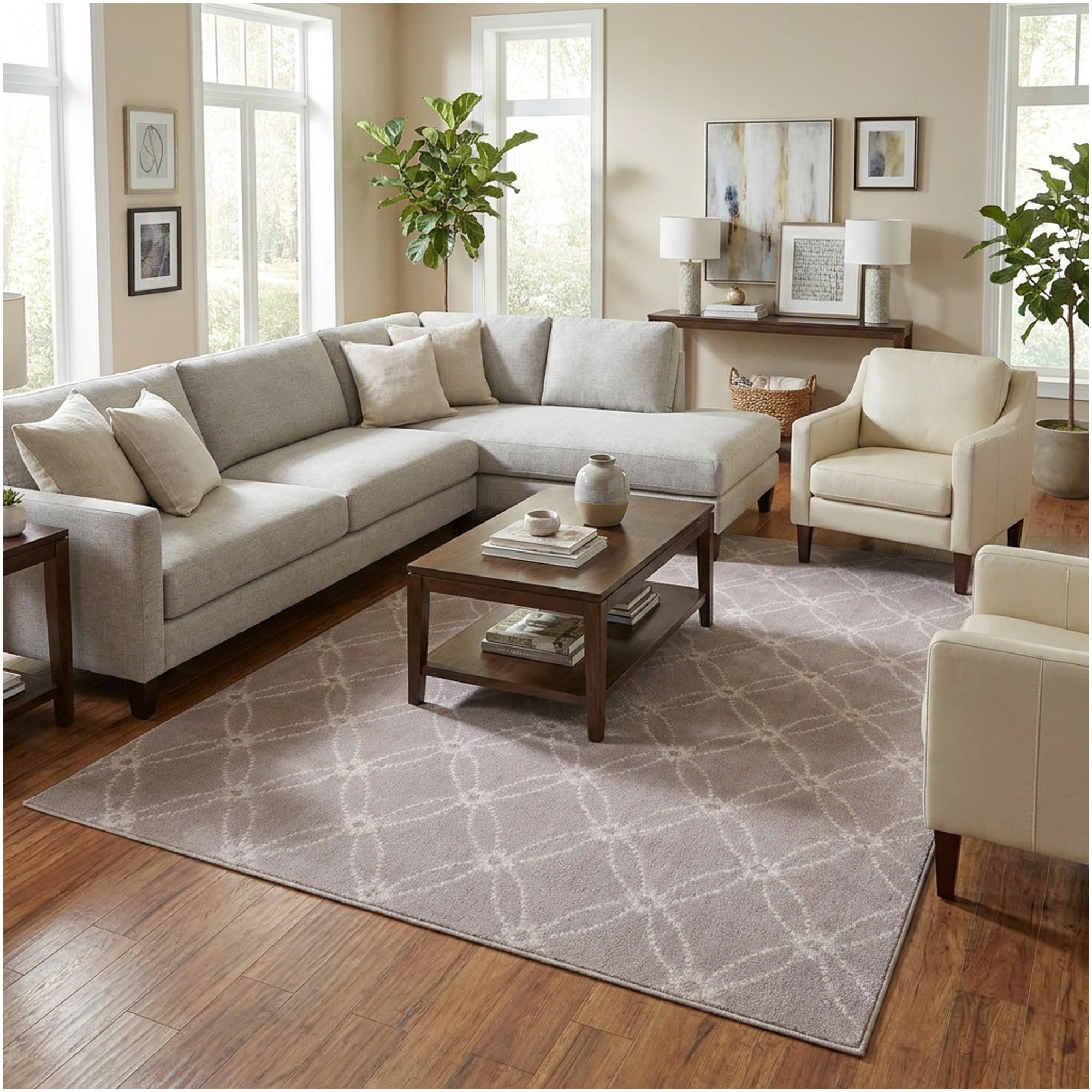 Milliken Charthouse Pattern Indoor Area Rug – 40 oz Cut Pile, Custom Sizes & Colors