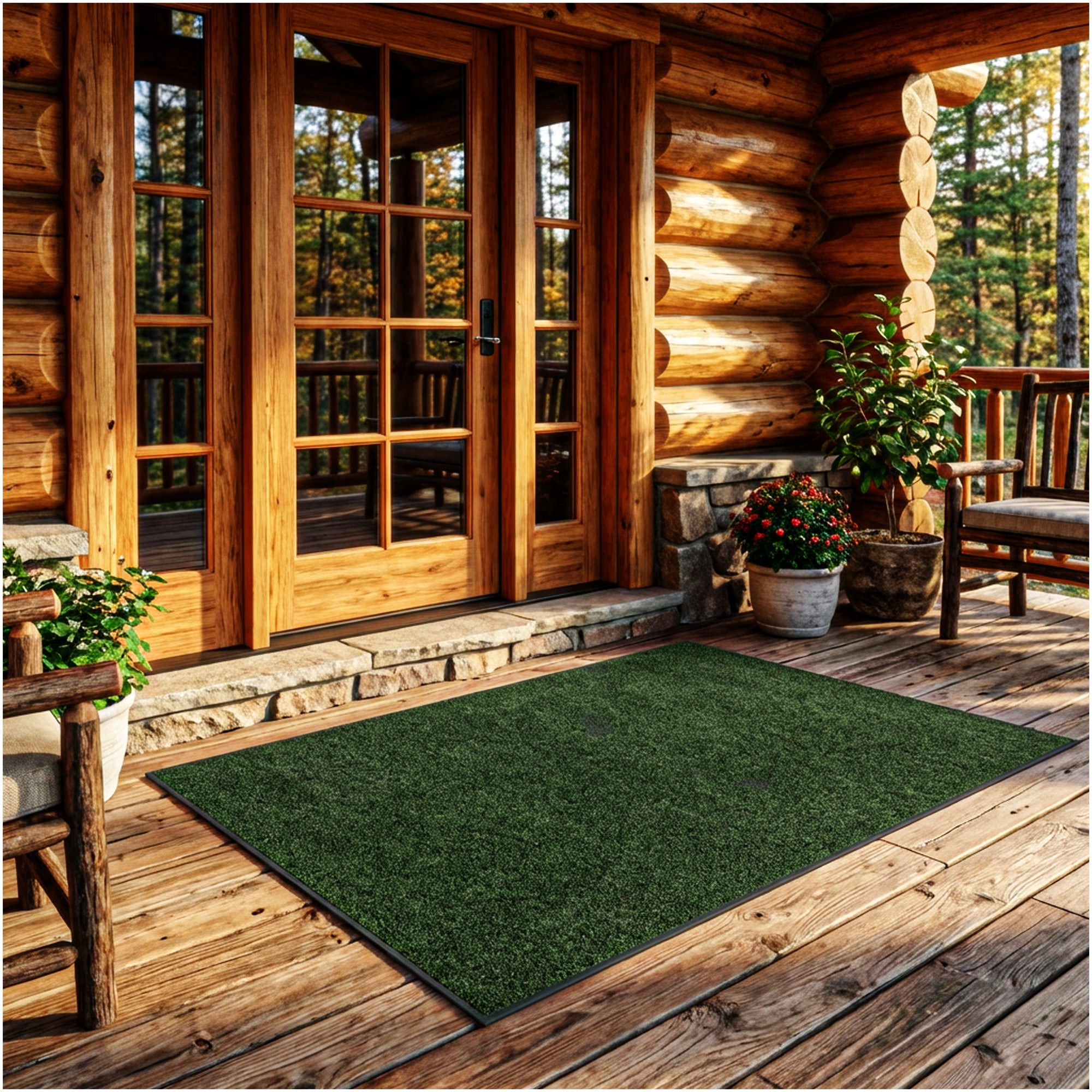 Grizzly Turf Indoor/Outdoor Area Rug – Durable, Weatherproof, Custom Cut
