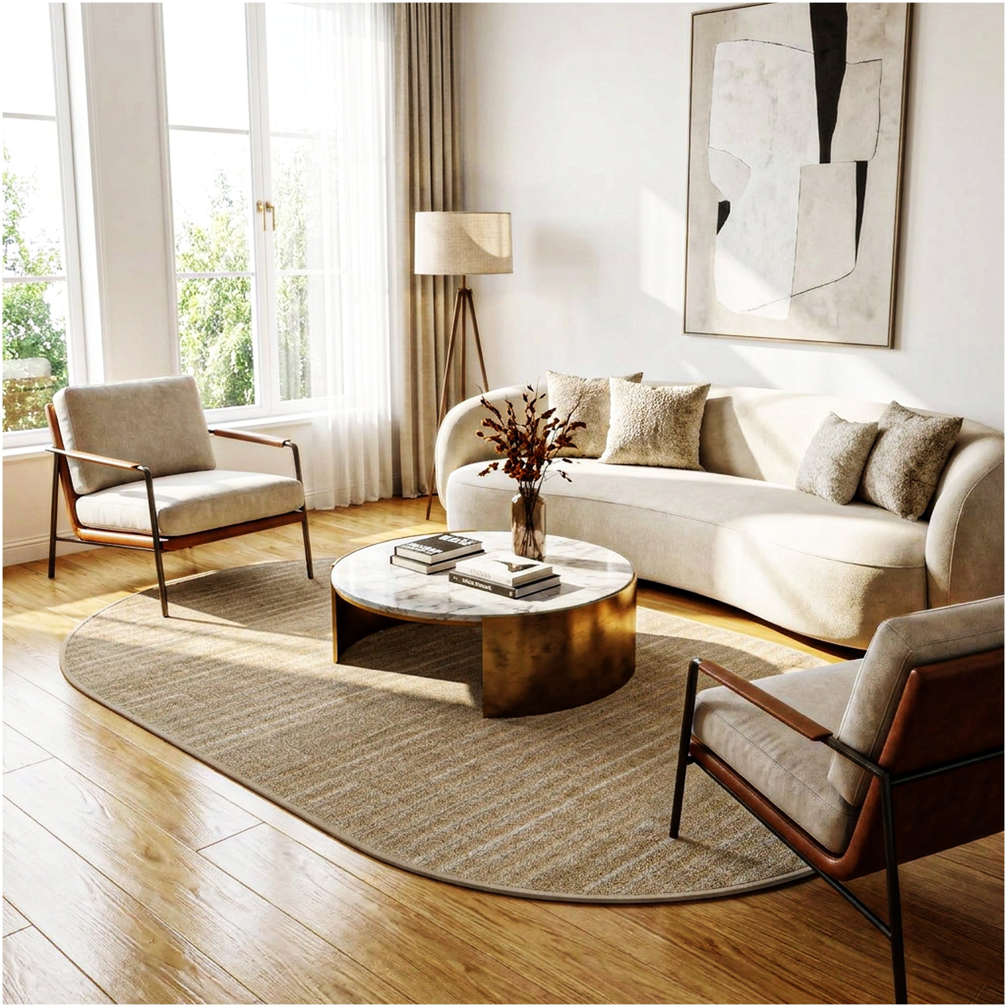 Milliken Stitches Indoor Area Rug – Standard Sizes & Color Options