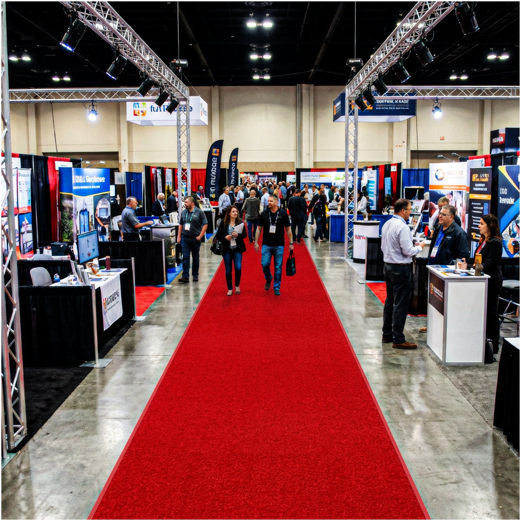 Red Carpet Runner Sample | Marine Backing Event Carpet