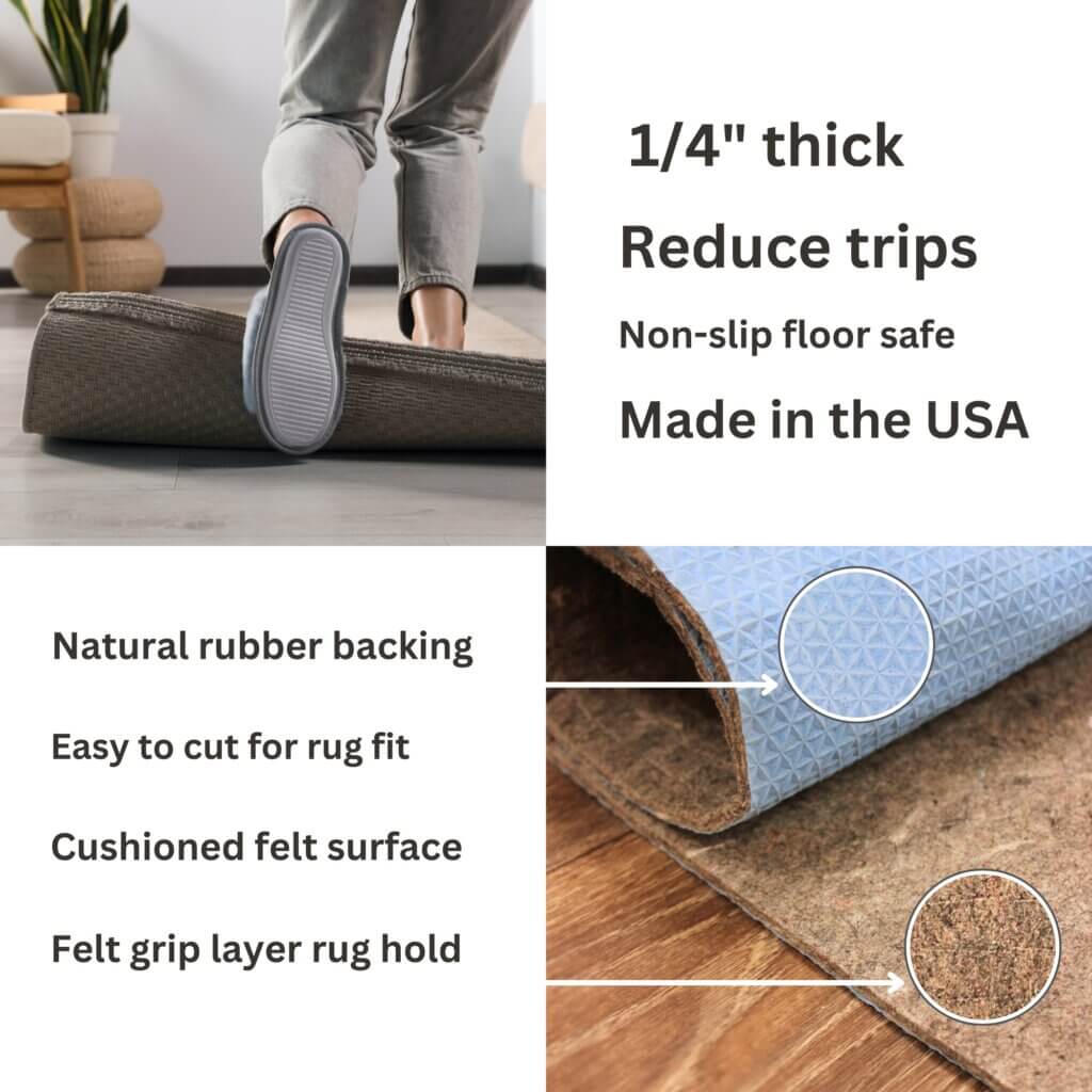 RugLock Premium Felt & Rubber Rug Pad