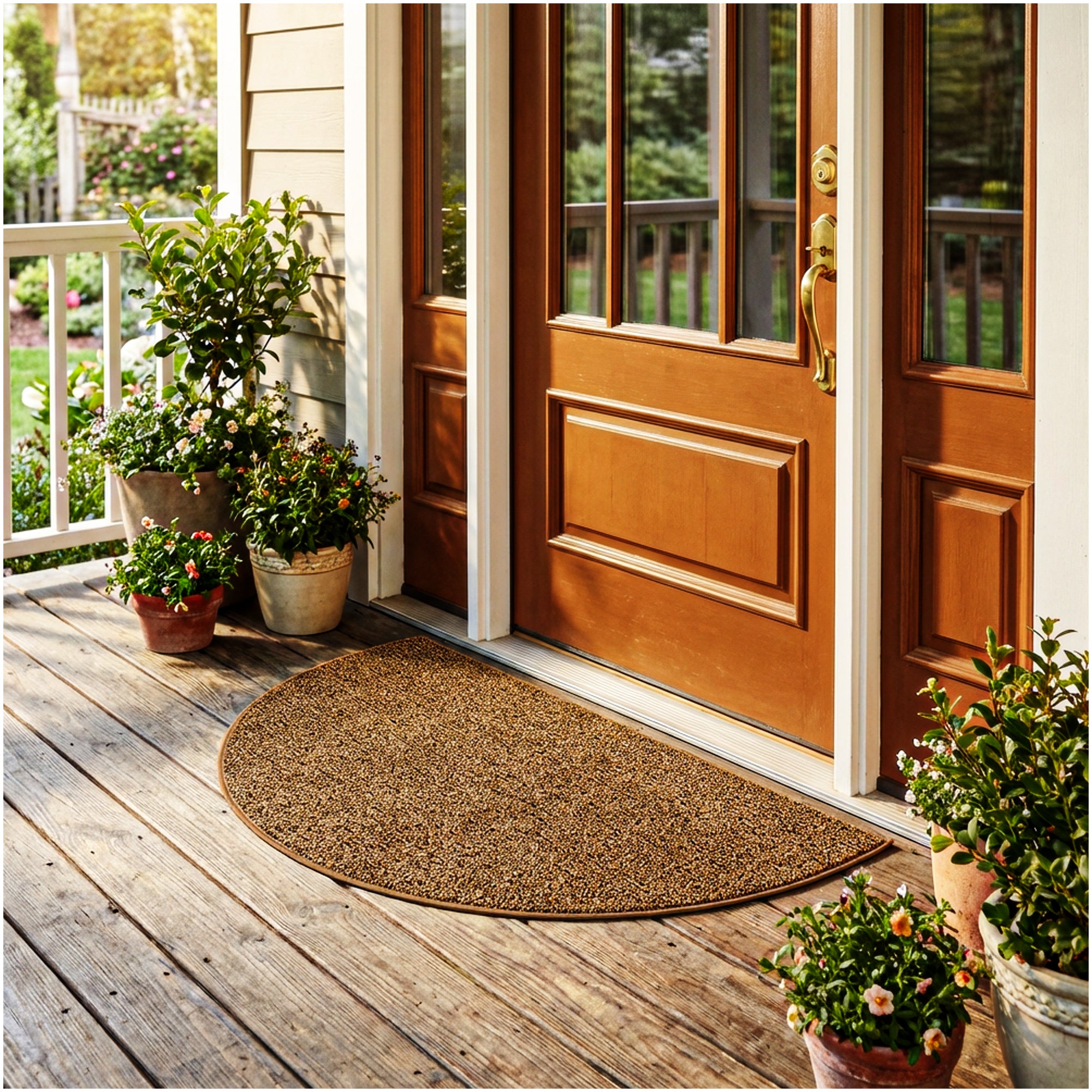 Garden Escape Indoor/Outdoor Area Rug with Premium Bound Edges – 6 Colors