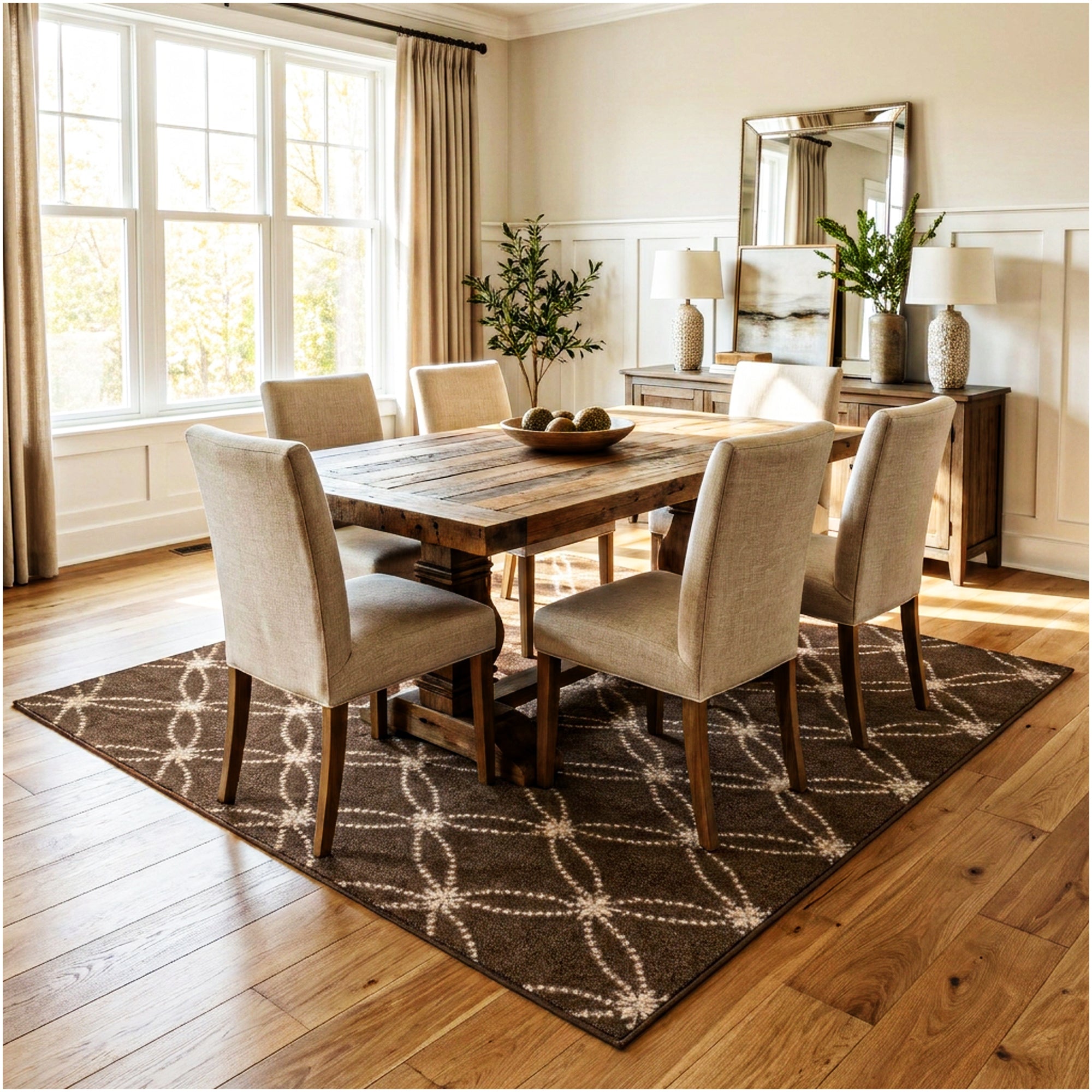 Milliken Charthouse Pattern Indoor Area Rug – 40 oz Cut Pile, Custom Sizes & Colors