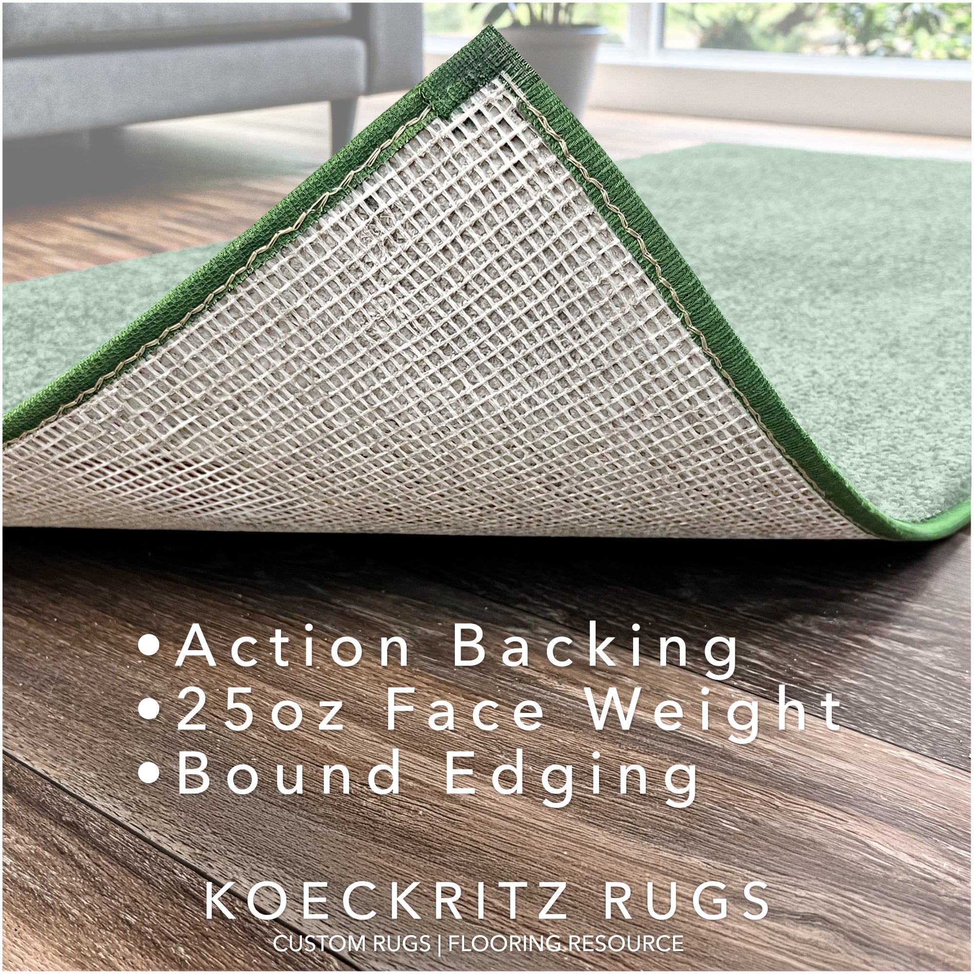 Full Court Indoor Frieze Area Rug – 25 oz Plush Pile, 2 Colors