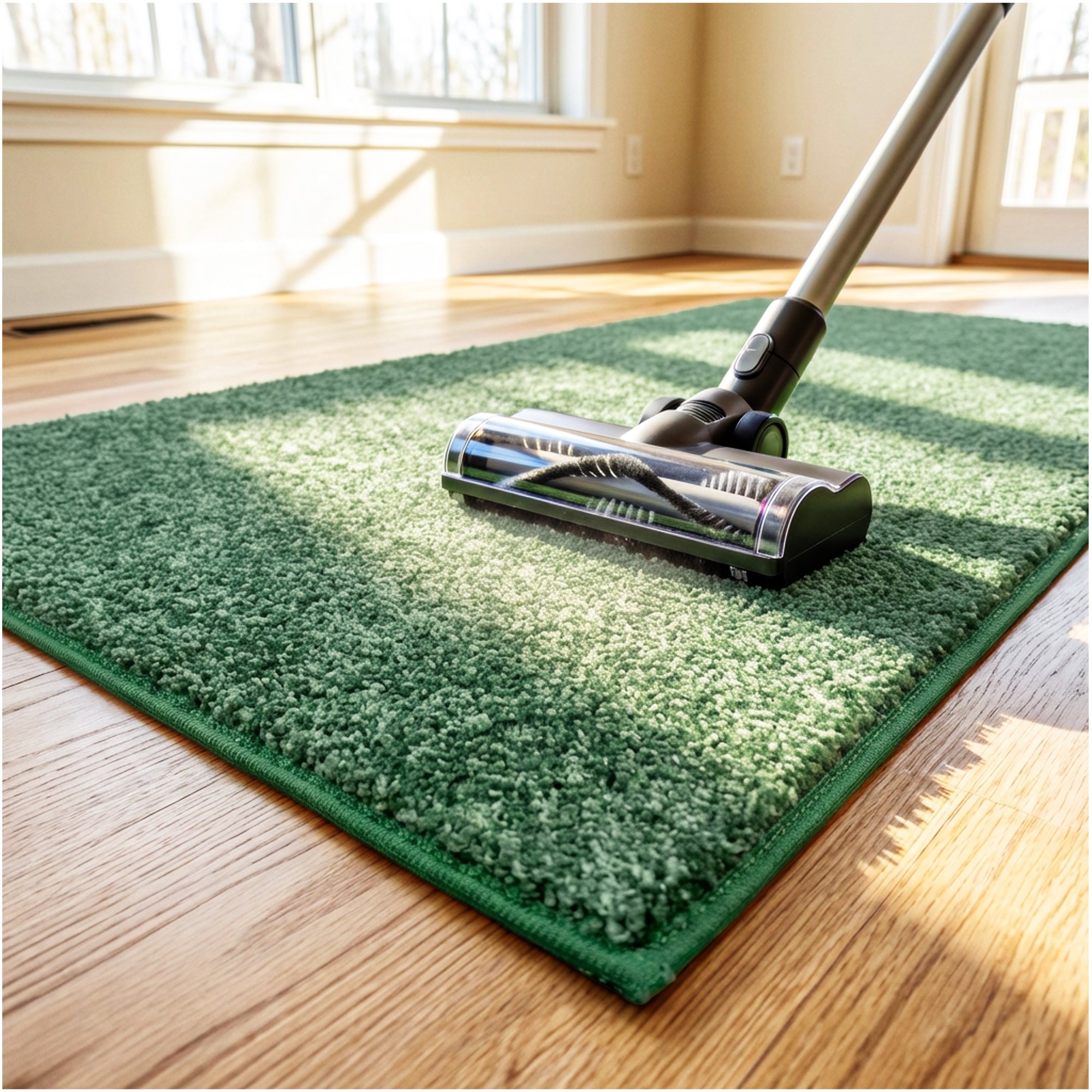 Full Court Indoor Frieze Area Rug – 25 oz Plush Pile, 2 Colors