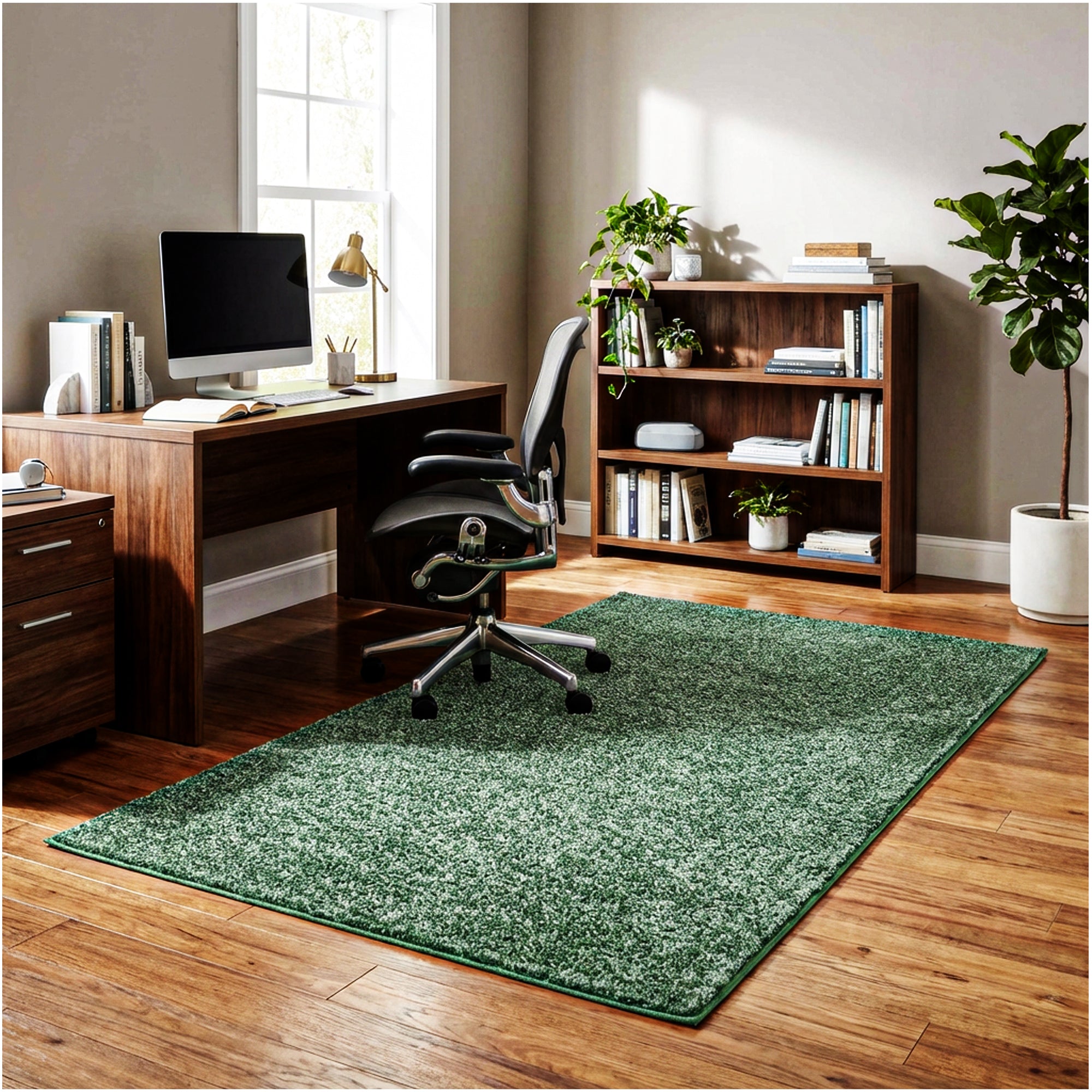 Full Court Indoor Frieze Area Rug – 25 oz Plush Pile, 2 Colors