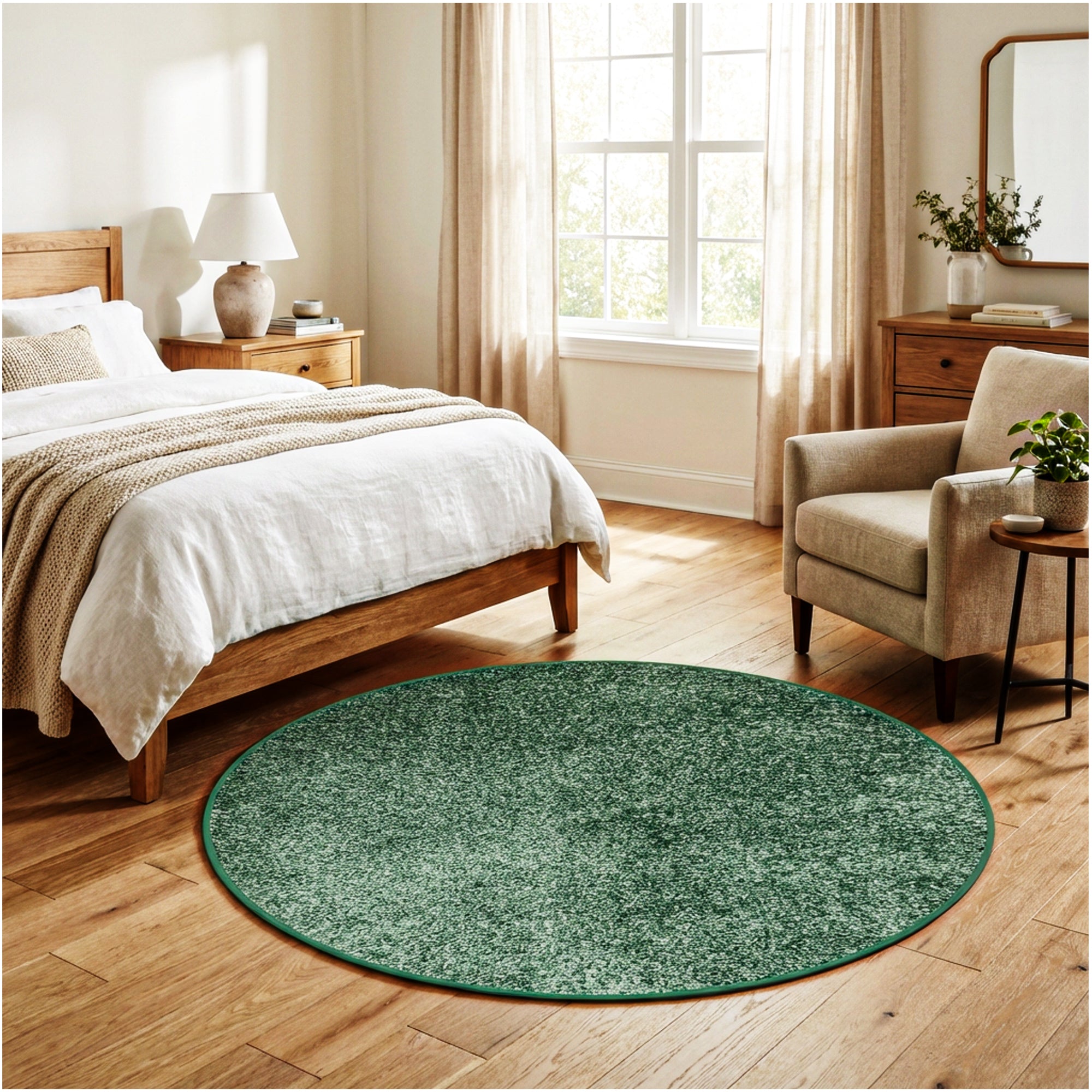 Full Court Indoor Frieze Area Rug – 25 oz Plush Pile, 2 Colors