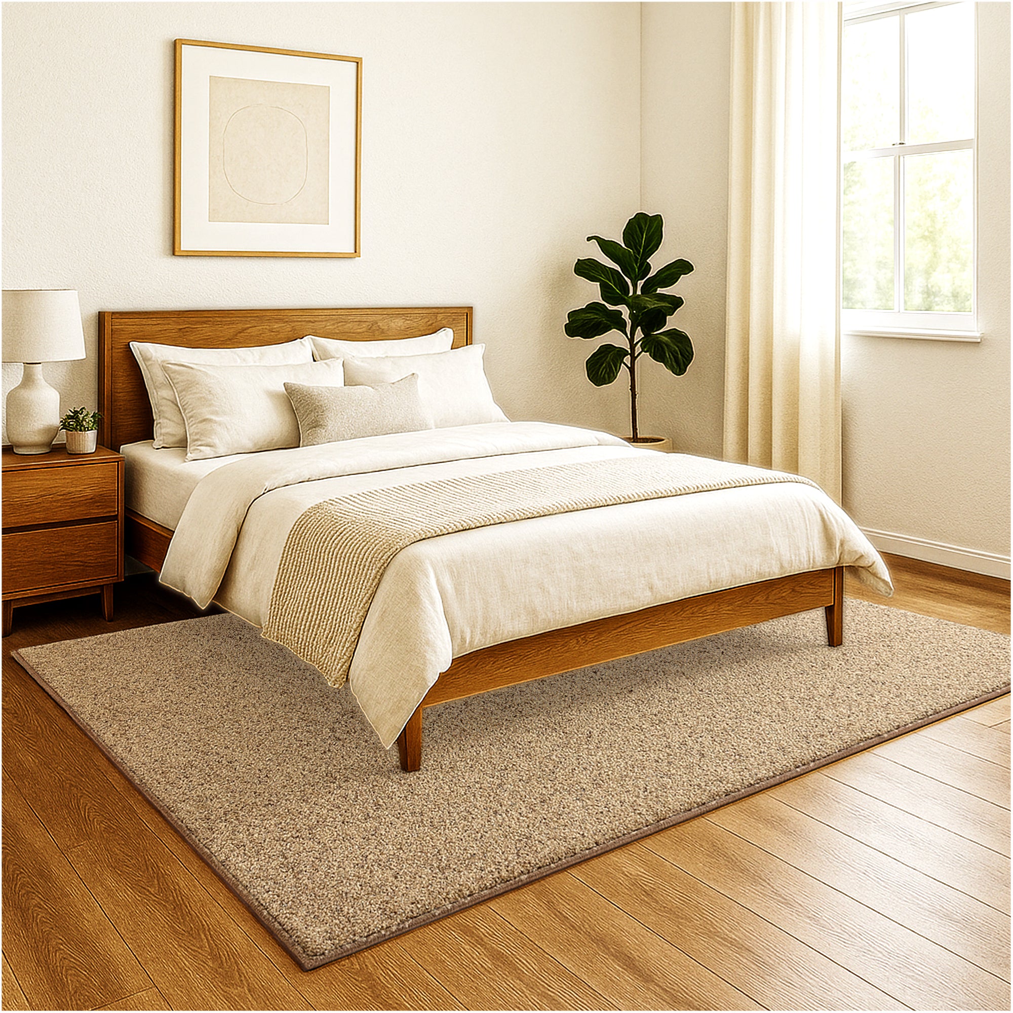Toast of the Town Plush Frieze Area Rug