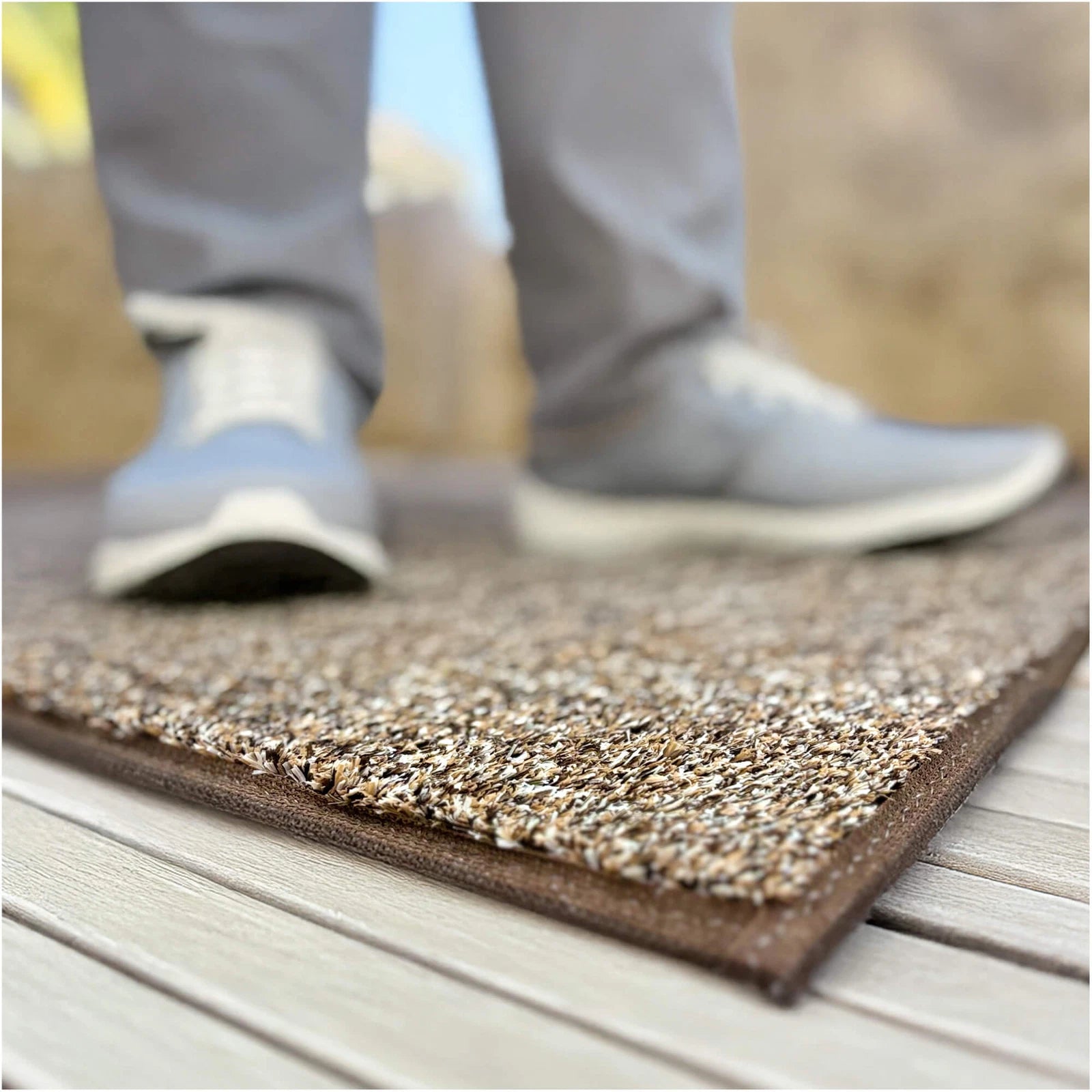 Cabana Tweed Artificial Grass Turf Rug – 3/8” Thick Ultra Turf Carpet, Custom Size, 7 Colors